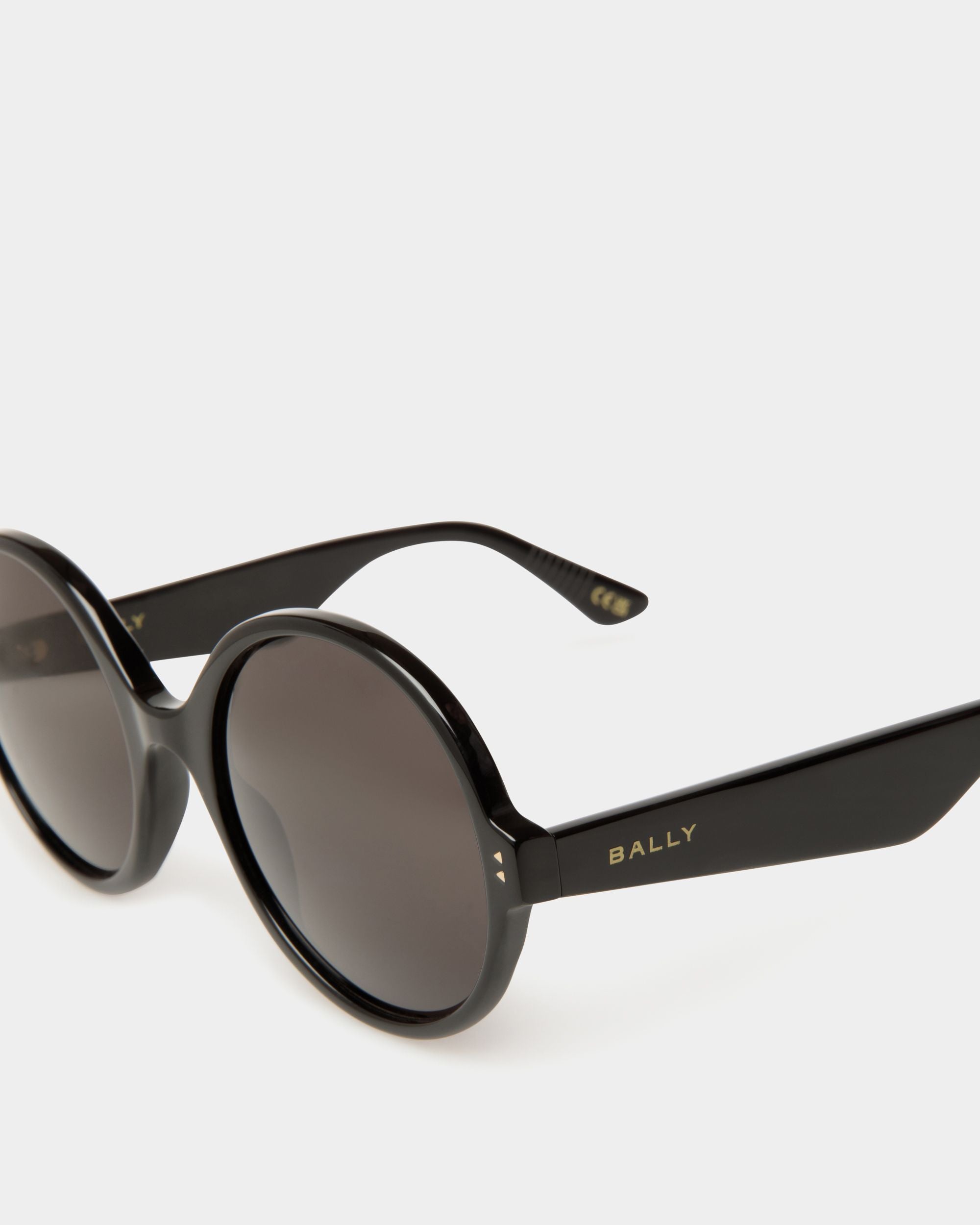 Ursula Sunglasses In Black Acetate - Women's - Bally - 03