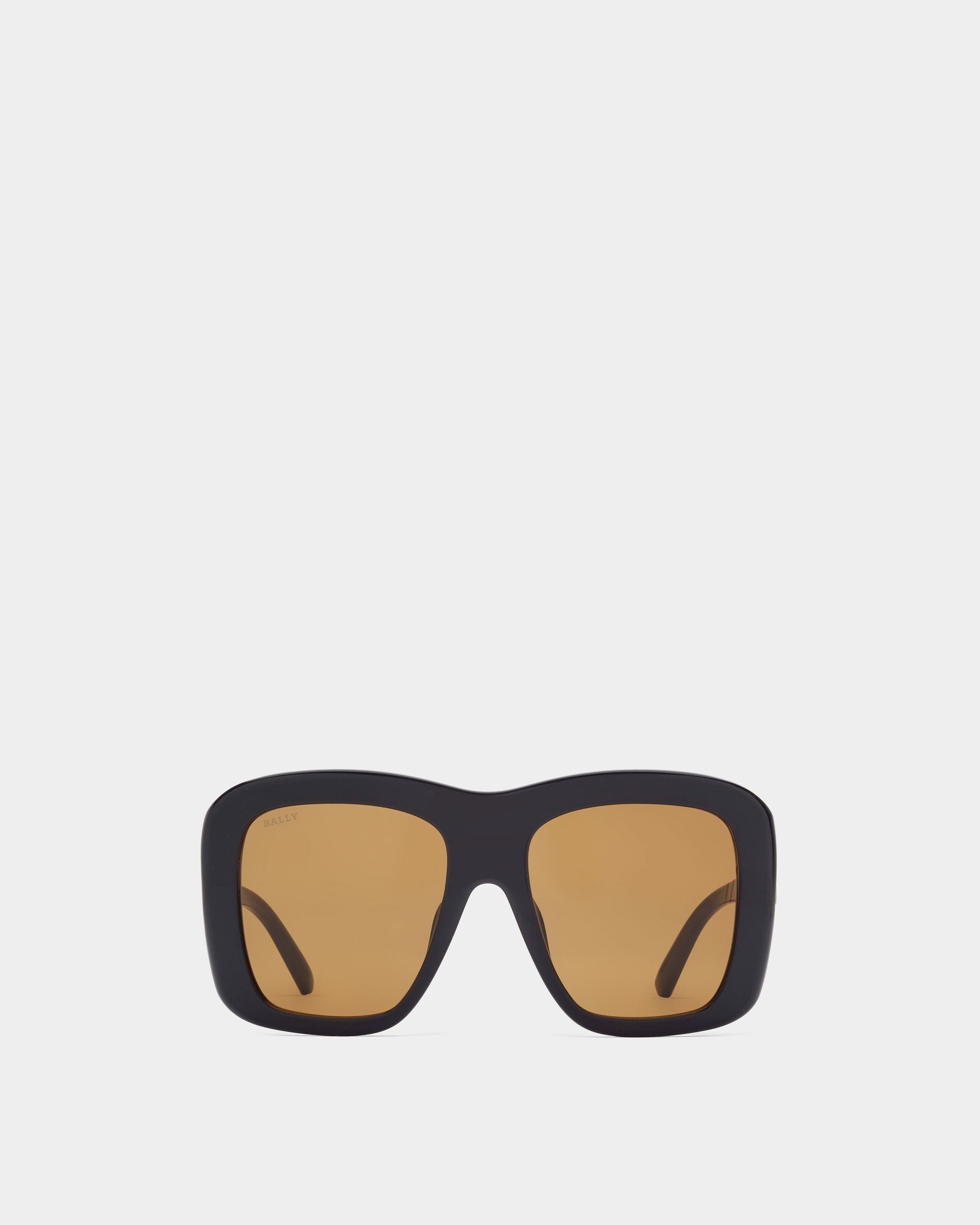 Constance Acetate Sunglasses In Shiny Black - Women's - Bally - 01