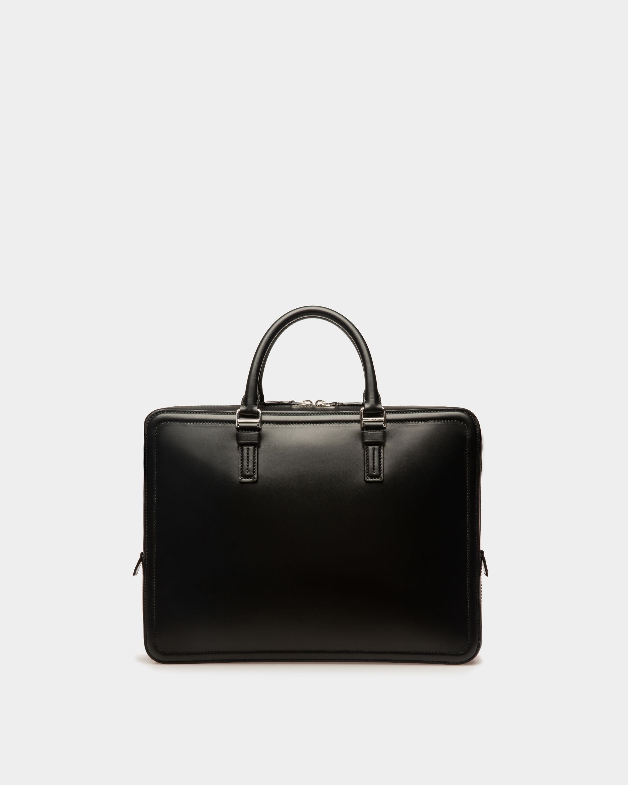 Sergy Leather Business Bag In Black - Men's - Bally - 03