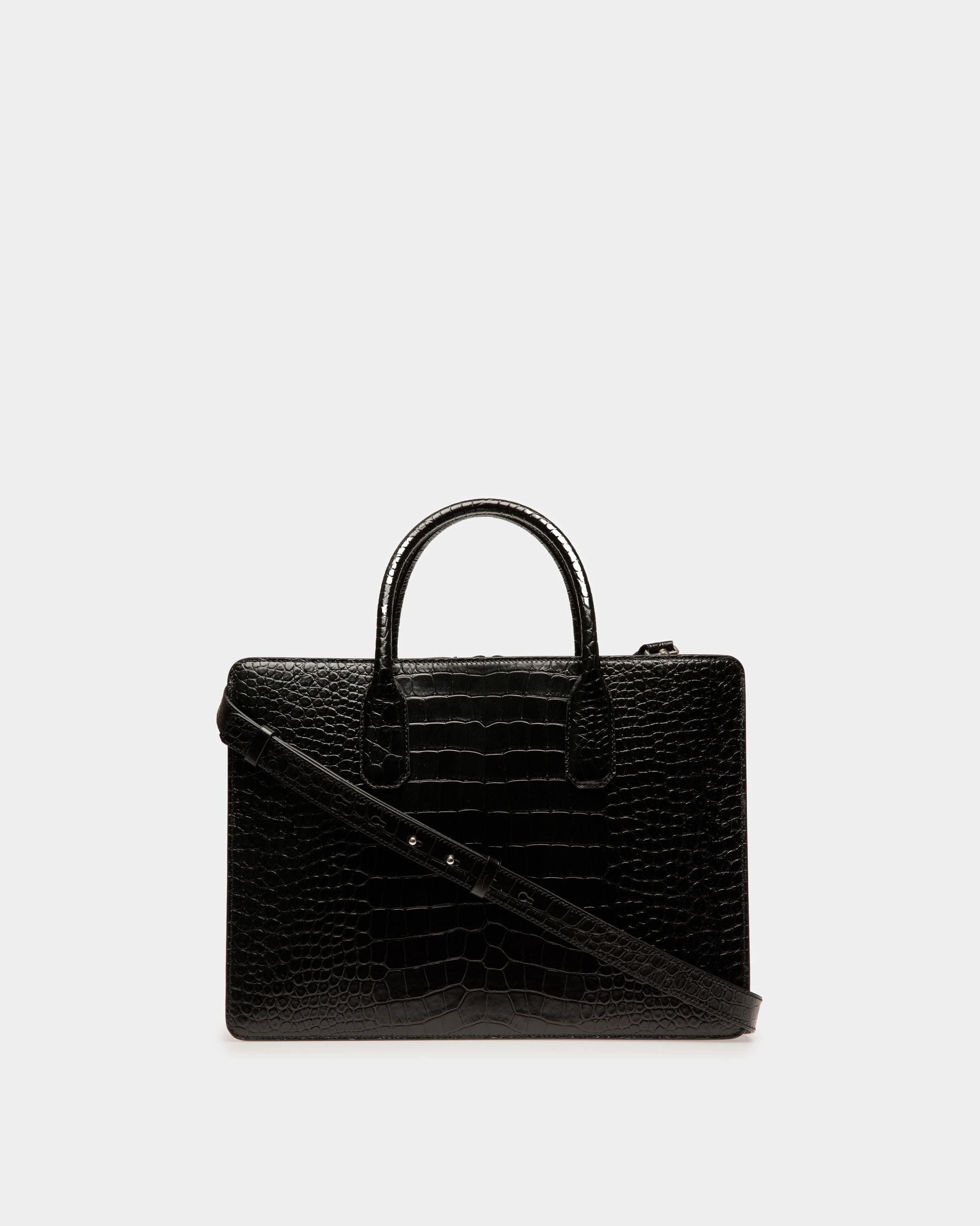 Banque Business Bag In Black Leather - Men's - Bally - 02