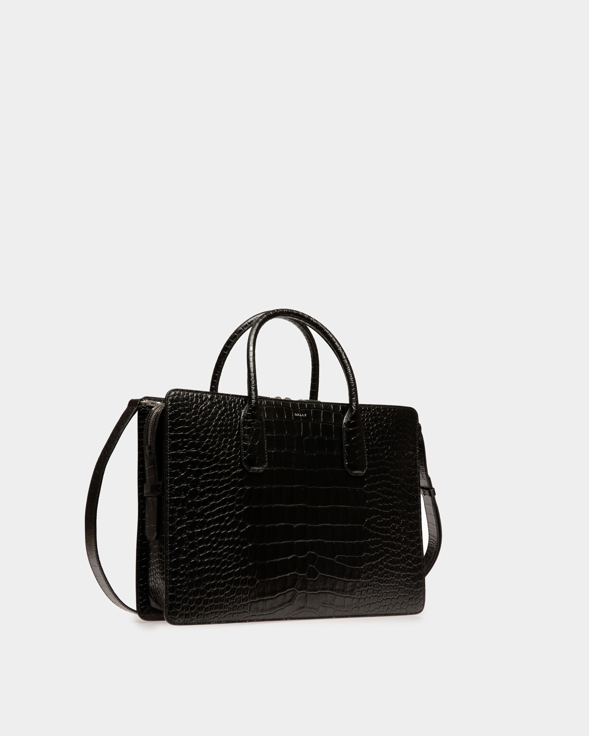 Banque Business Bag In Black Leather - Men's - Bally - 03
