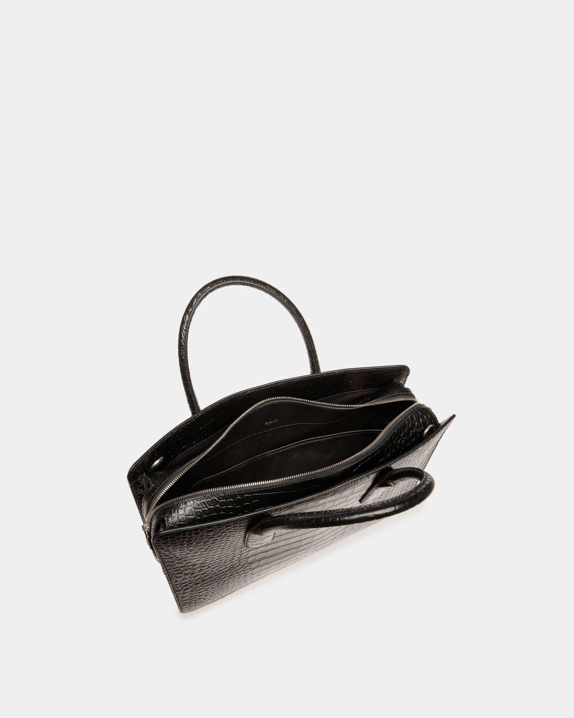 Banque Business Bag In Black Leather - Men's - Bally - 04