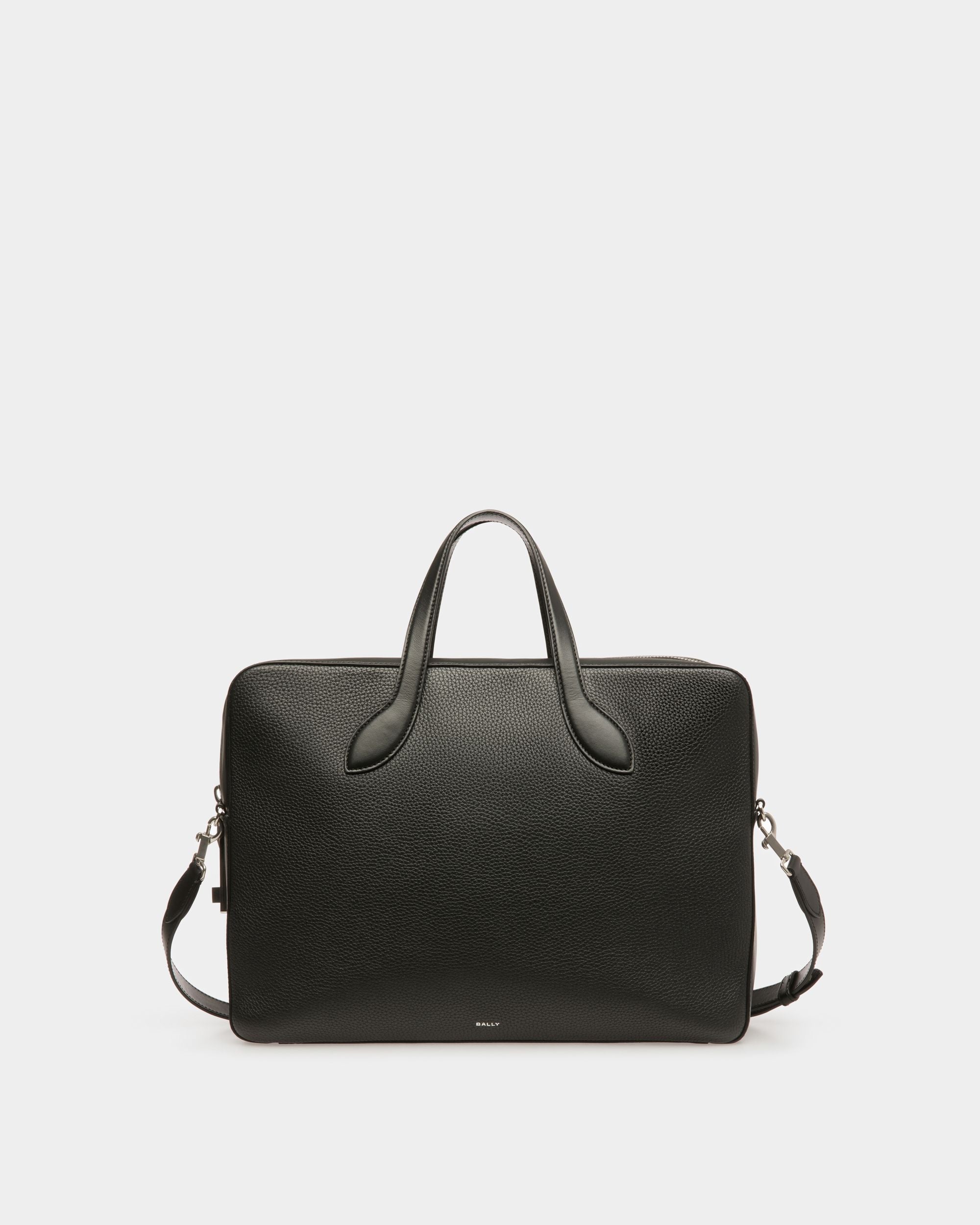 Lago Briefcase In Black Leather - Men's - Bally - 01