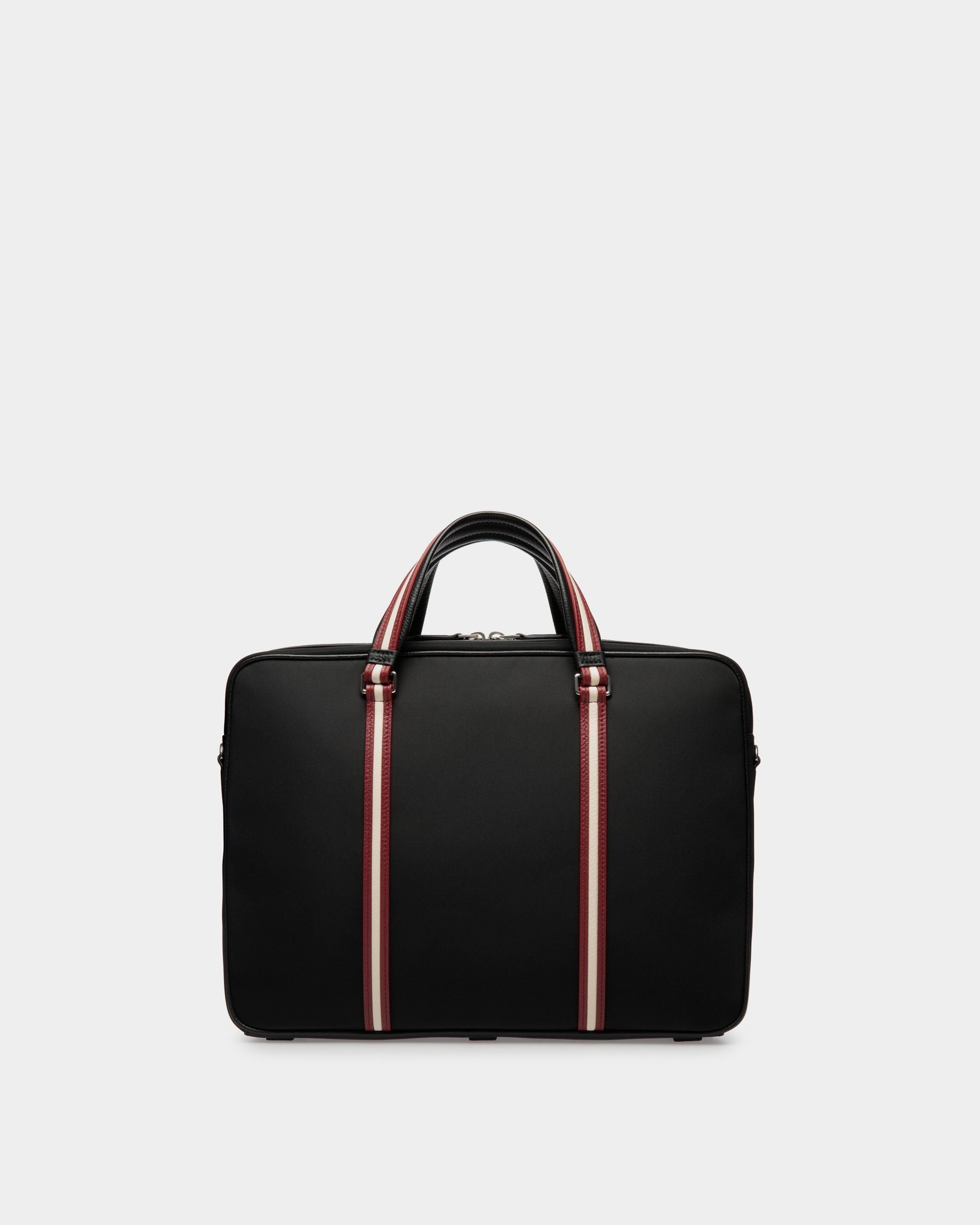 Code Briefcase In Black Nylon - Men's - Bally - 02