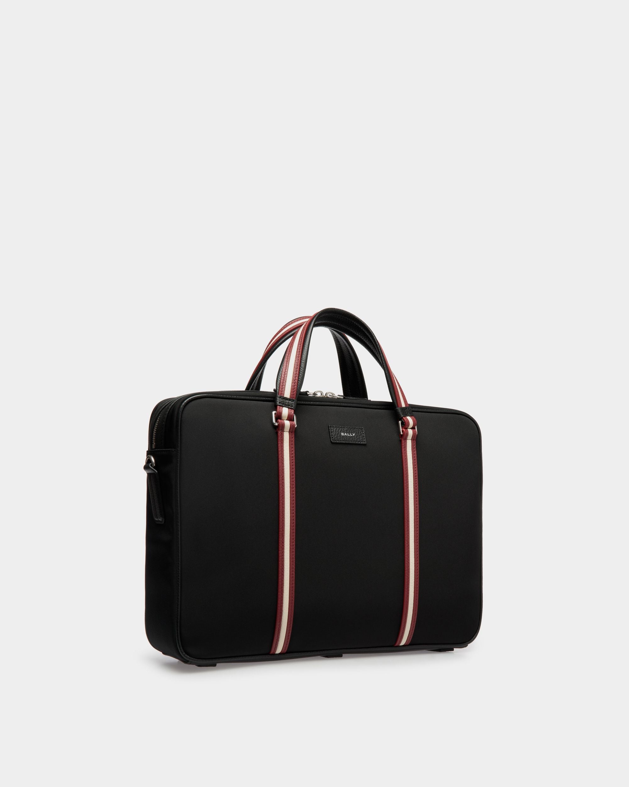 Code Briefcase In Black Nylon - Men's - Bally - 03