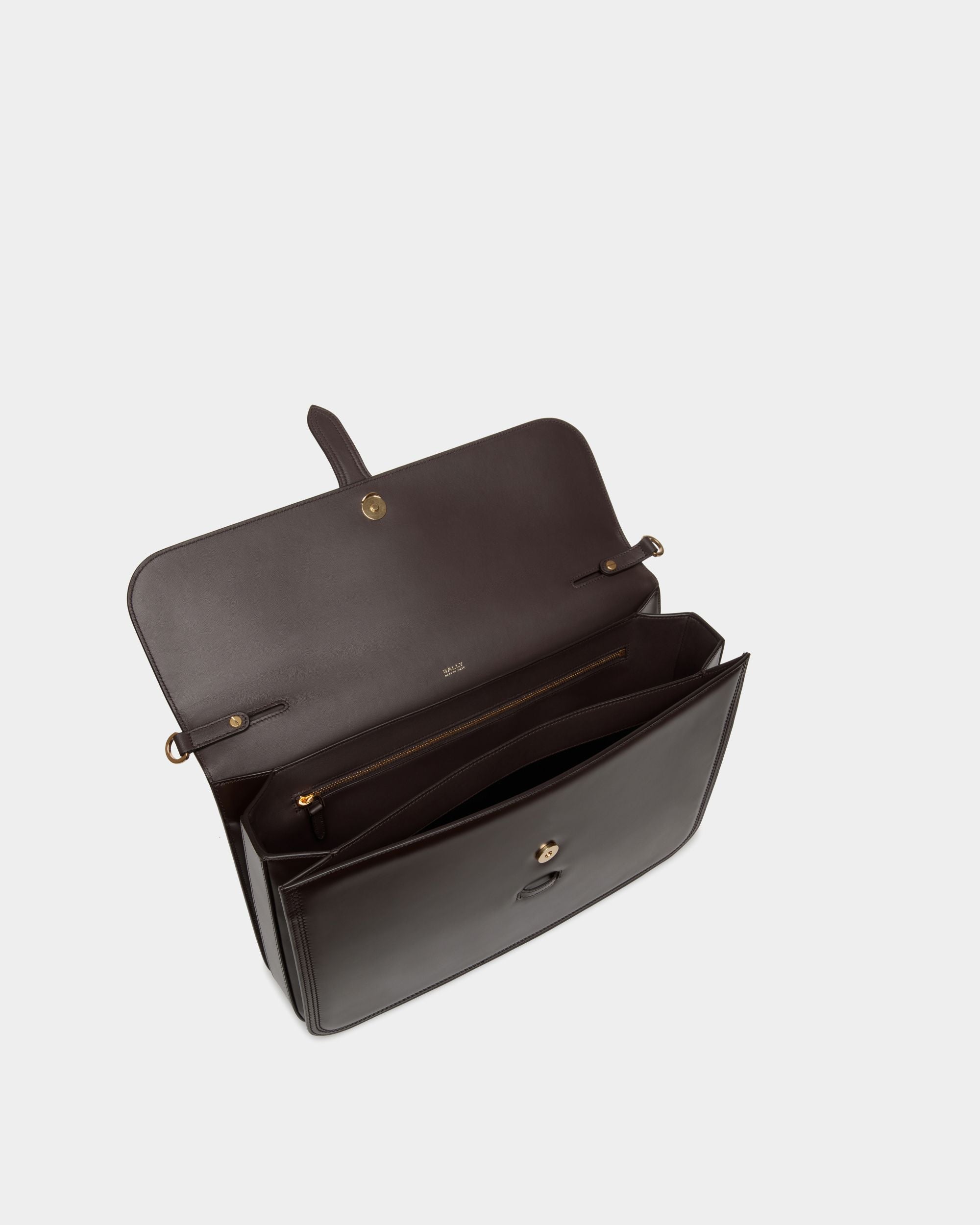 Beckett Briefcase In Ebano Leather - Men's - Bally - 05
