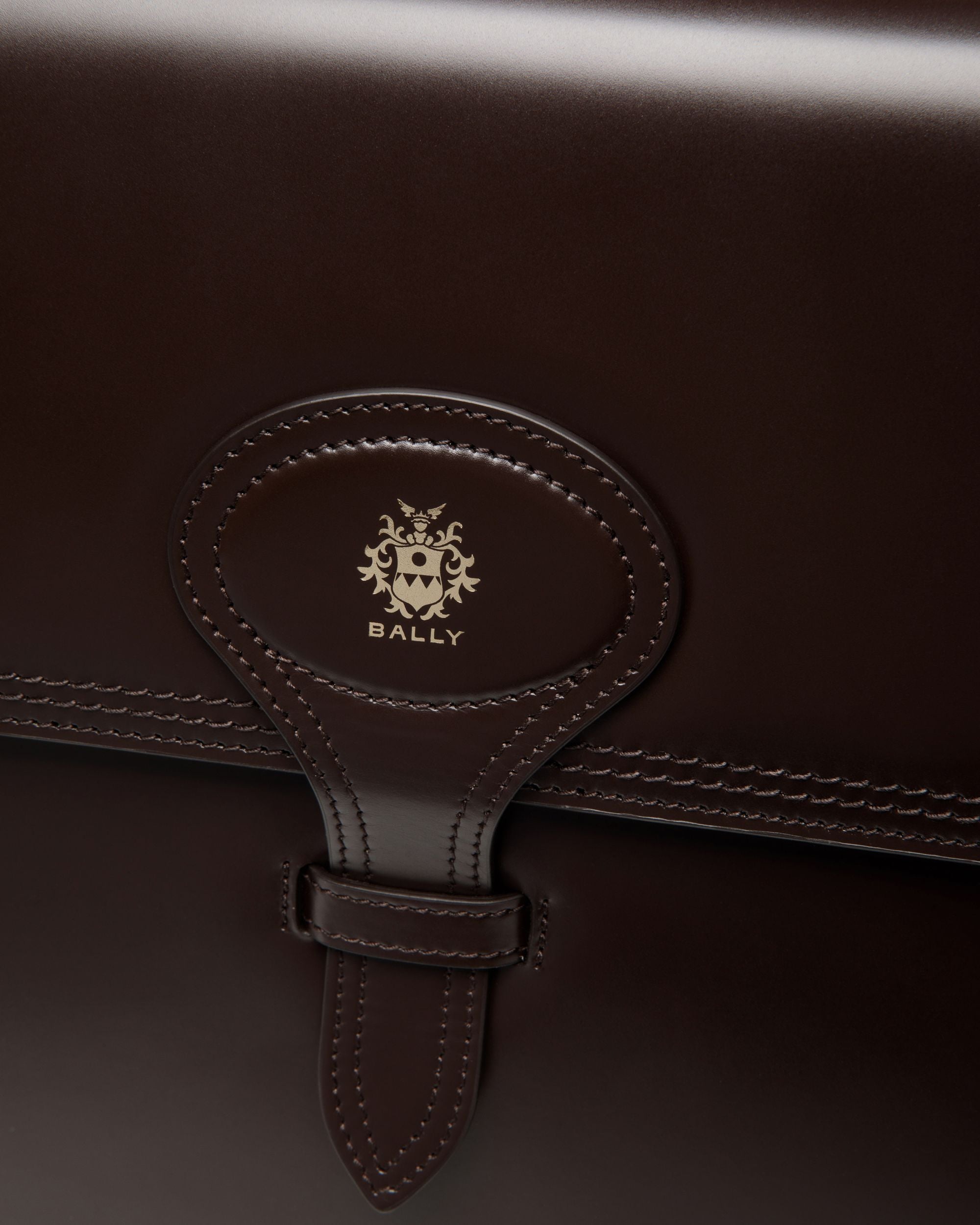 Beckett Briefcase In Ebano Leather - Men's - Bally - 06