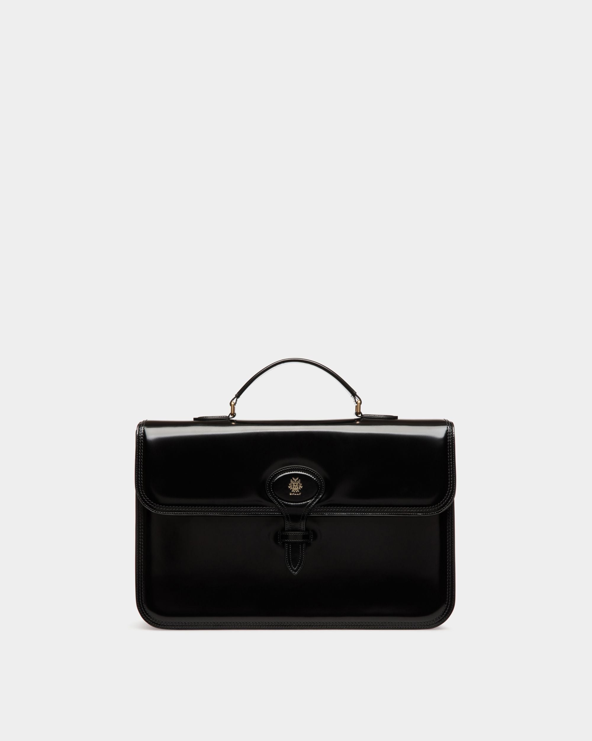 Beckett Briefcase In Black Leather - Men's - Bally - 01