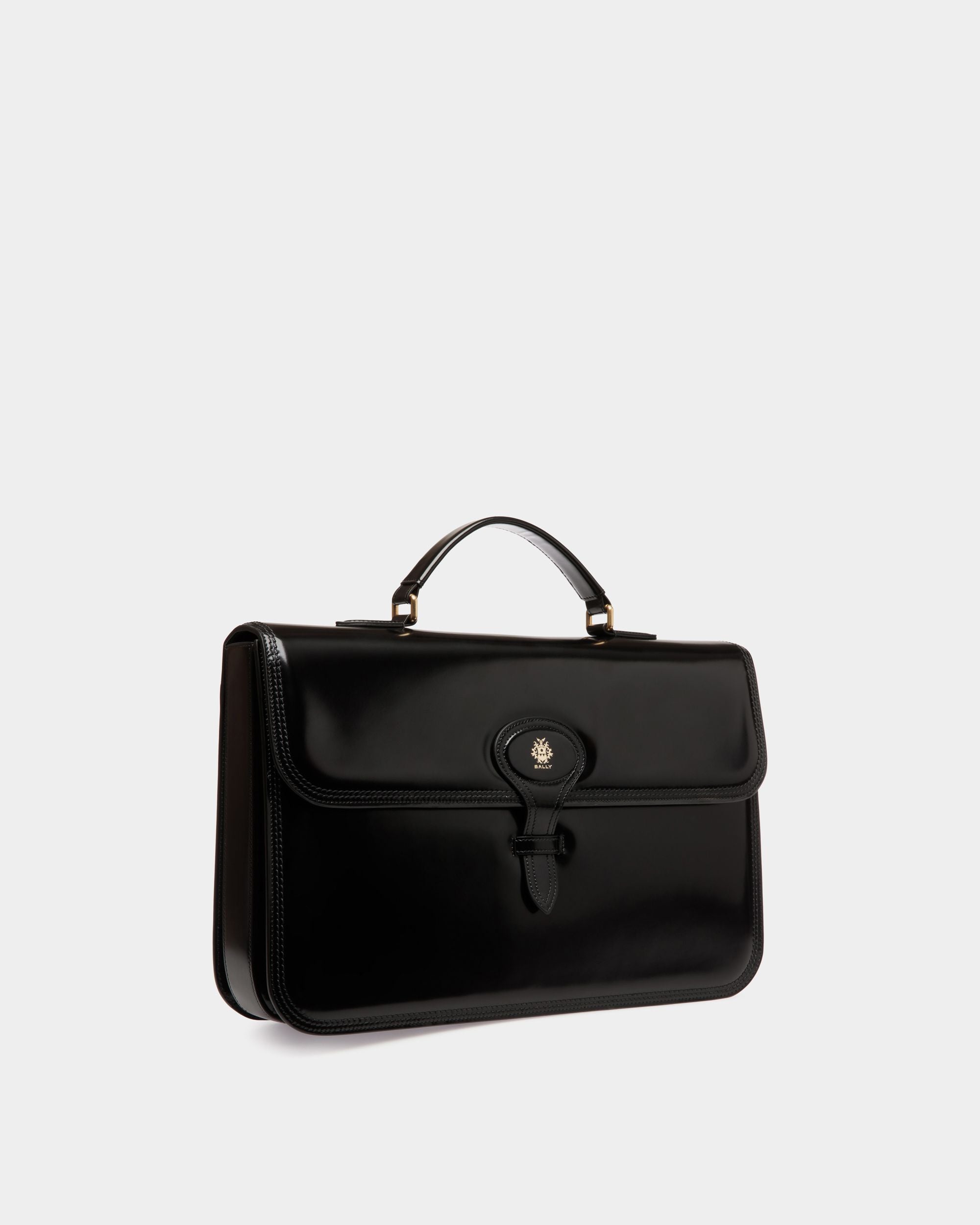 Beckett Briefcase In Black Leather - Men's - Bally - 03
