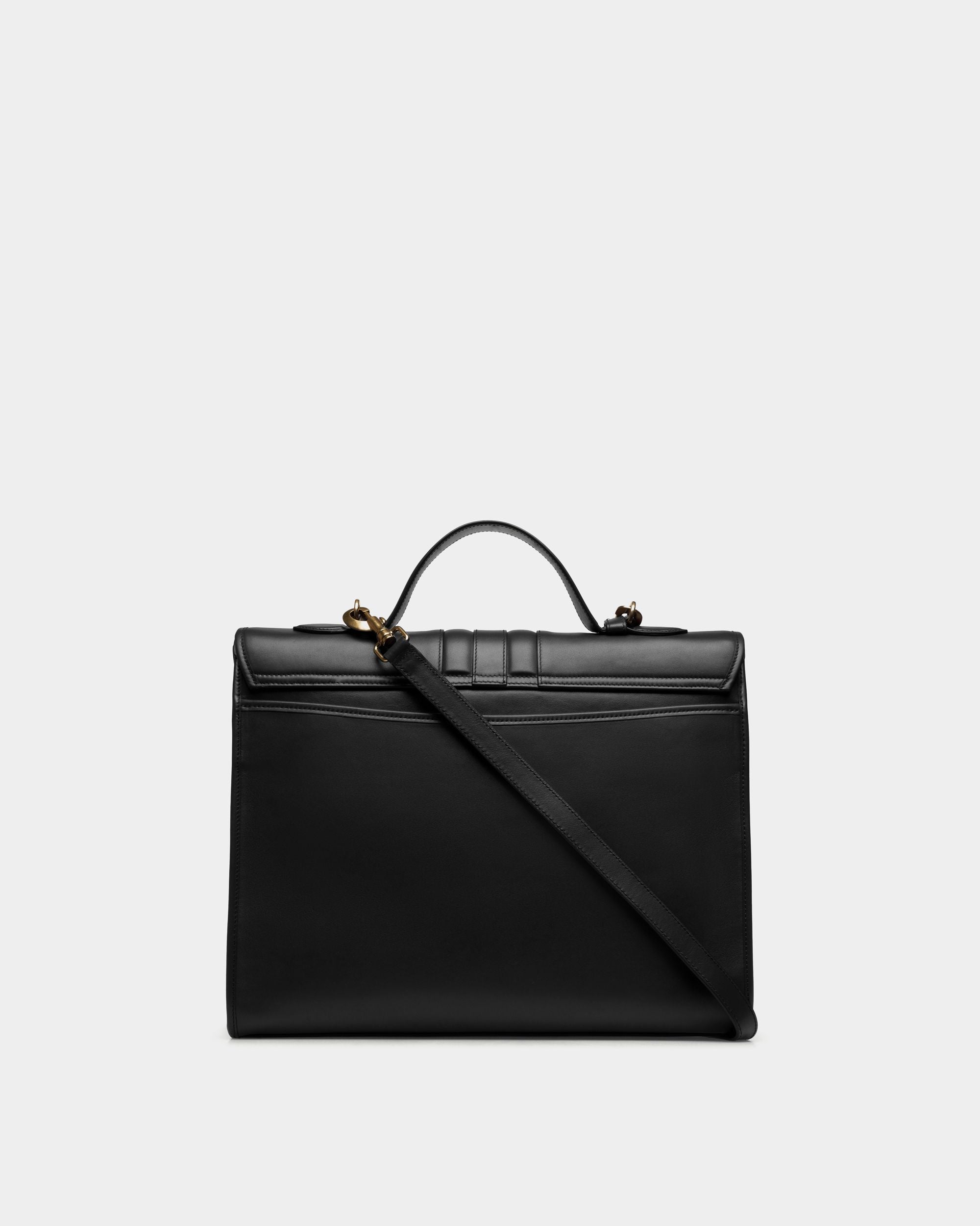 Beckett Briefcase in Black Leather - Men's - Bally - 03
