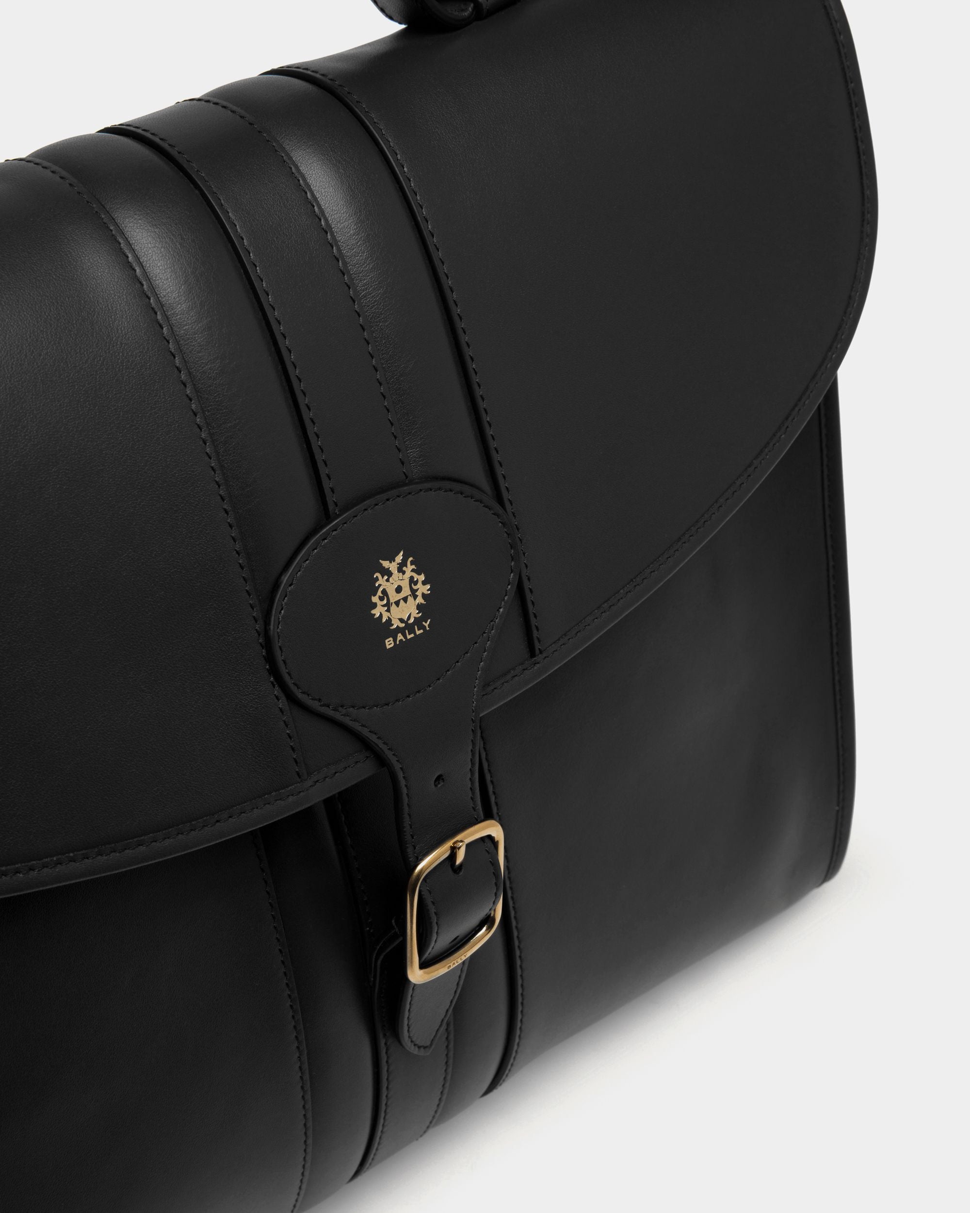 Beckett Briefcase in Black Leather - Men's - Bally - 06