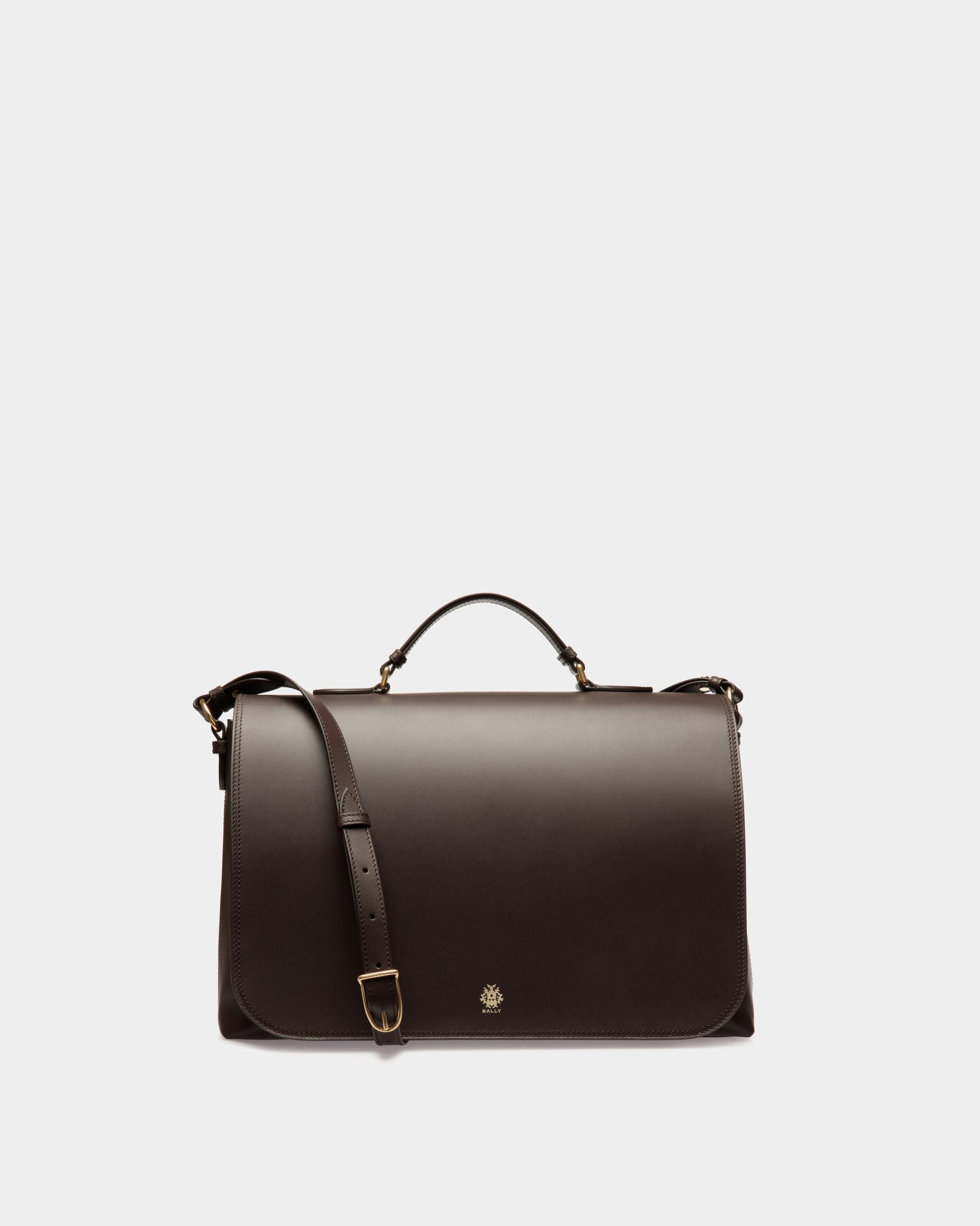 Ray Crossbody Bag in Ebano Leather - Men's - Bally - 01