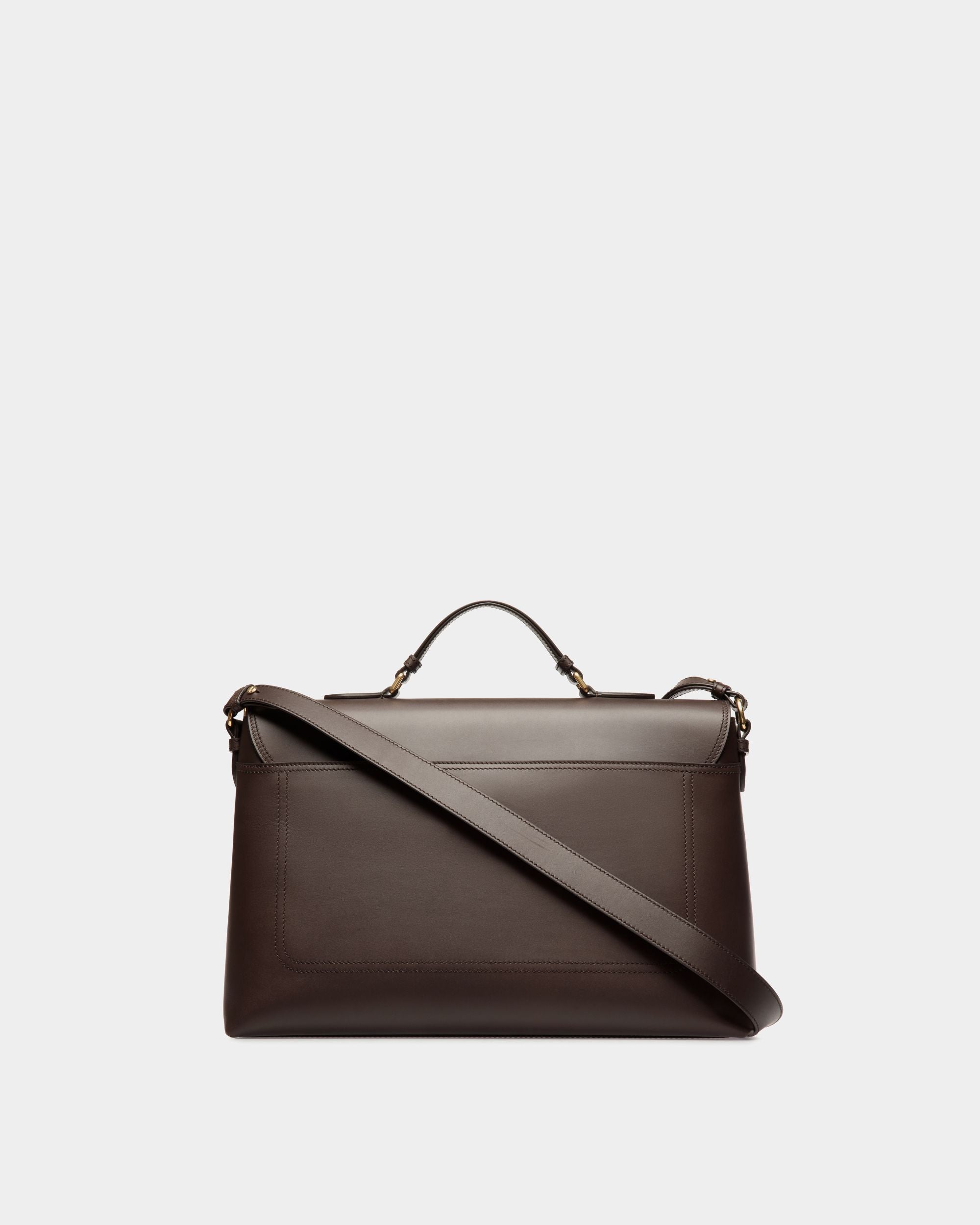 Ray Crossbody Bag in Ebano Leather - Men's - Bally - 02