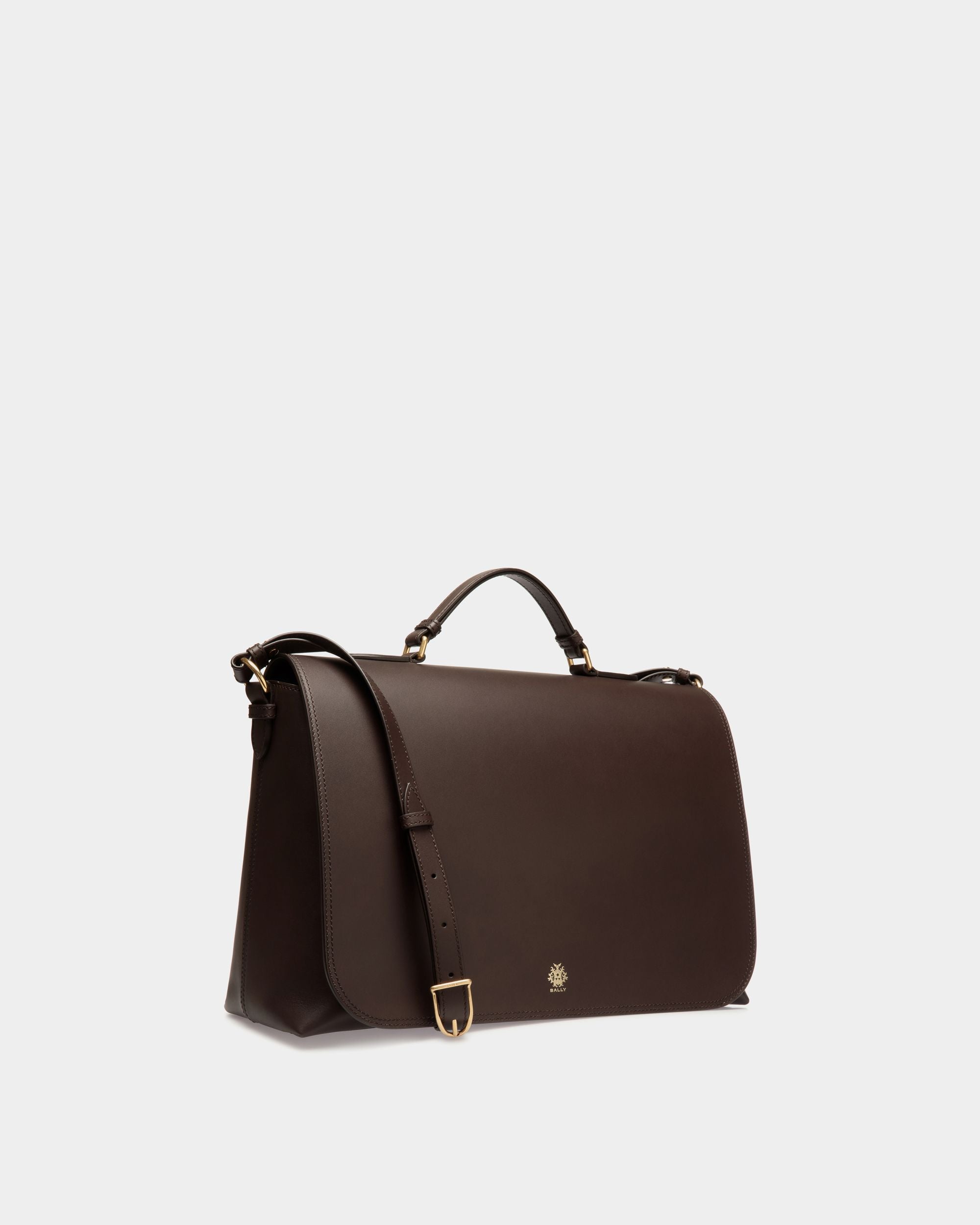 Ray Crossbody Bag in Ebano Leather - Men's - Bally - 03