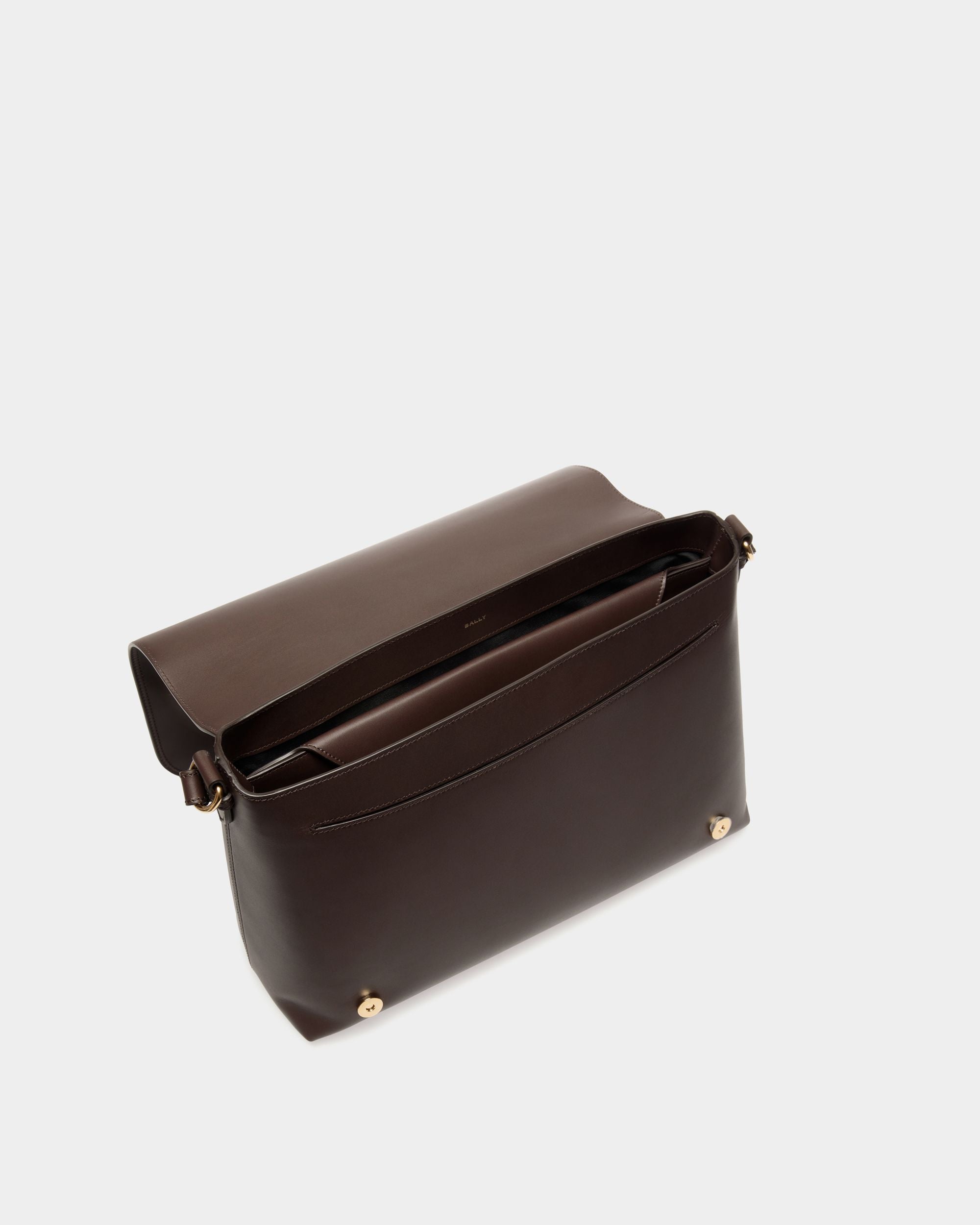 Ray Crossbody Bag in Ebano Leather - Men's - Bally - 04