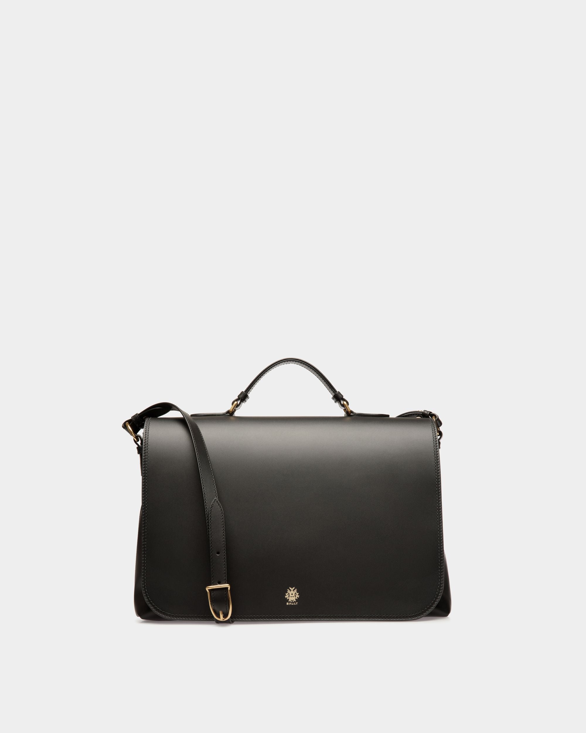 Ray Crossbody Bag in Black Leather - Men's - Bally - 01