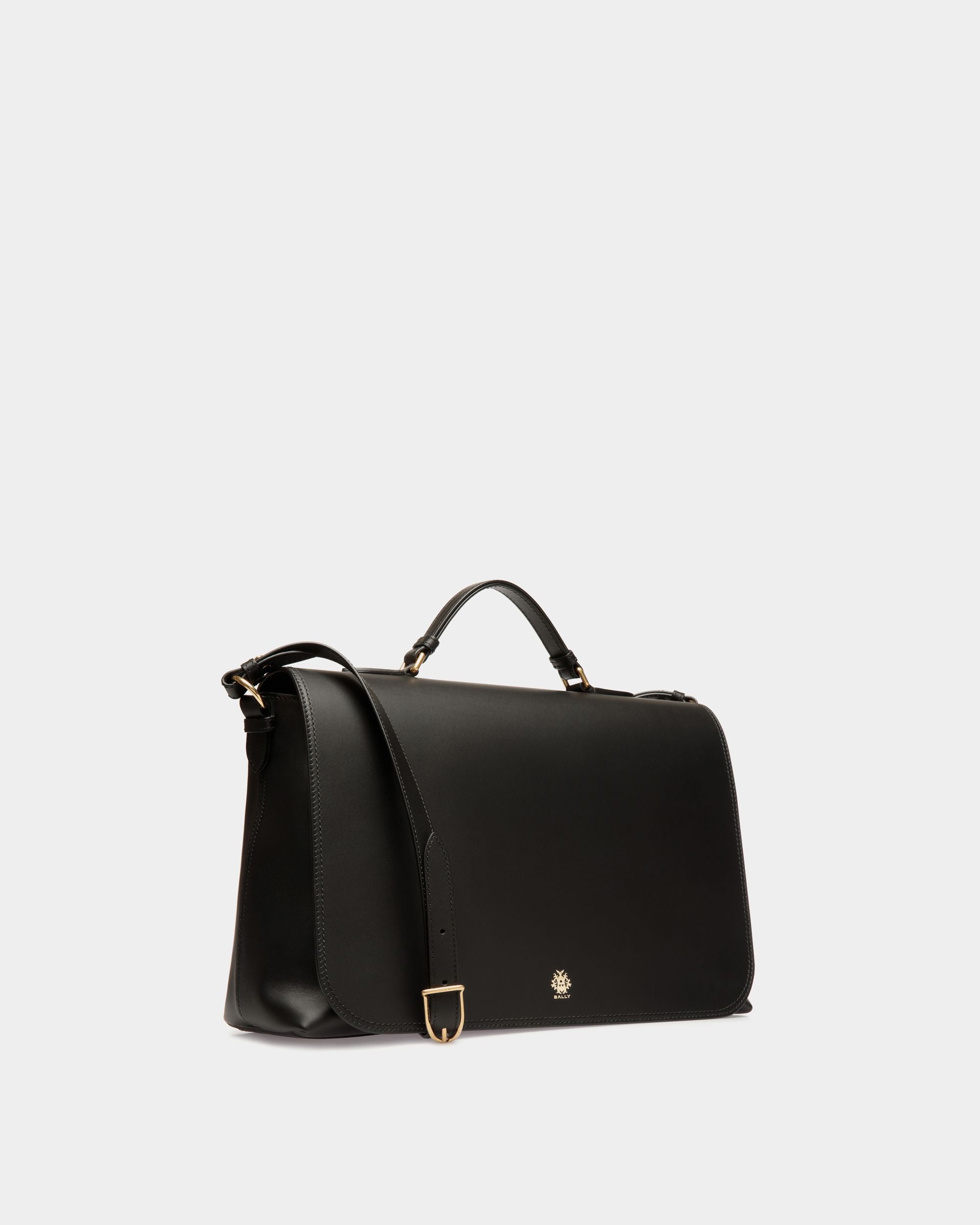 Ray Crossbody Bag in Black Leather - Men's - Bally - 03