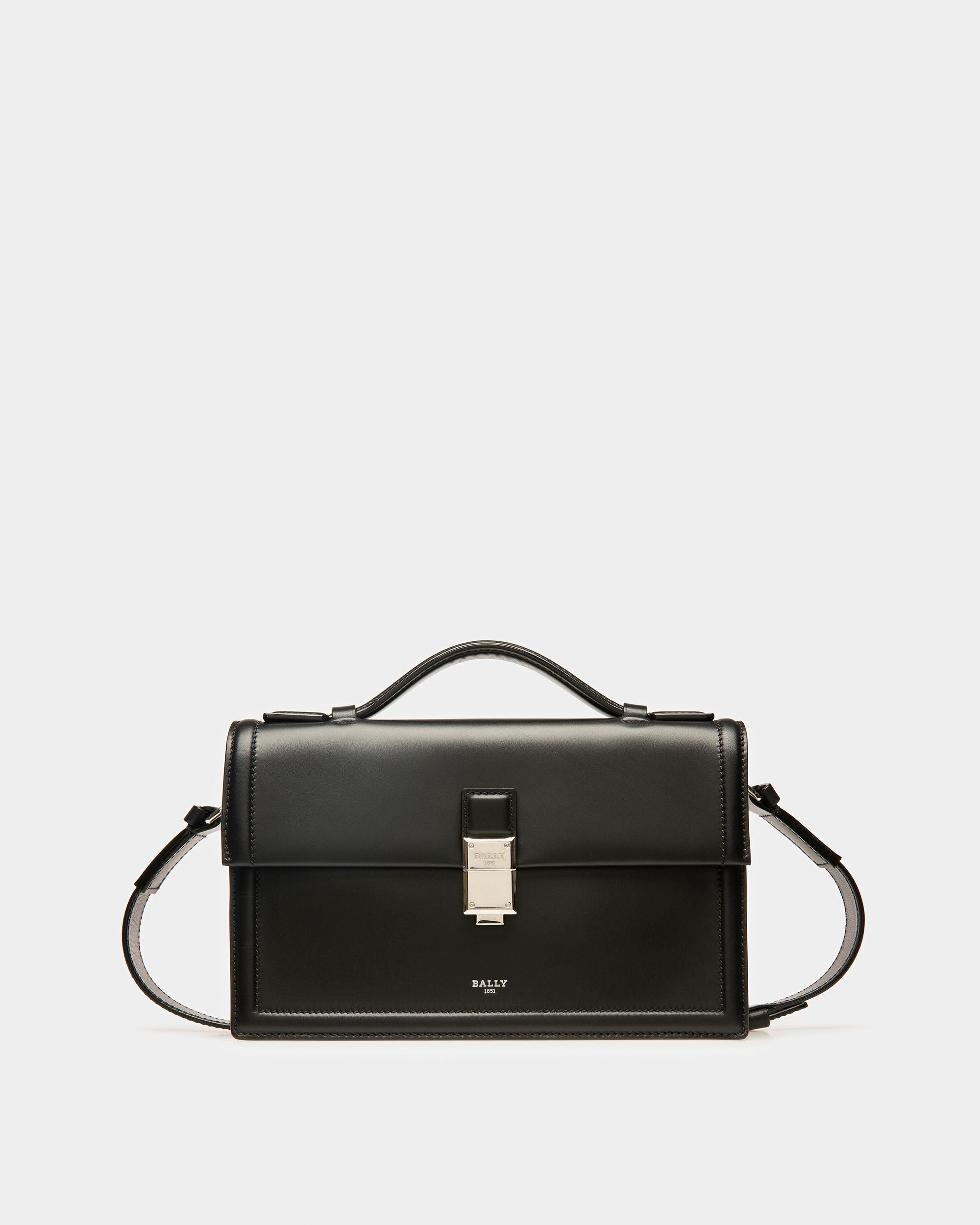 Scrinio Leather Cross-Body Bag In Black - Men's - Bally - 01