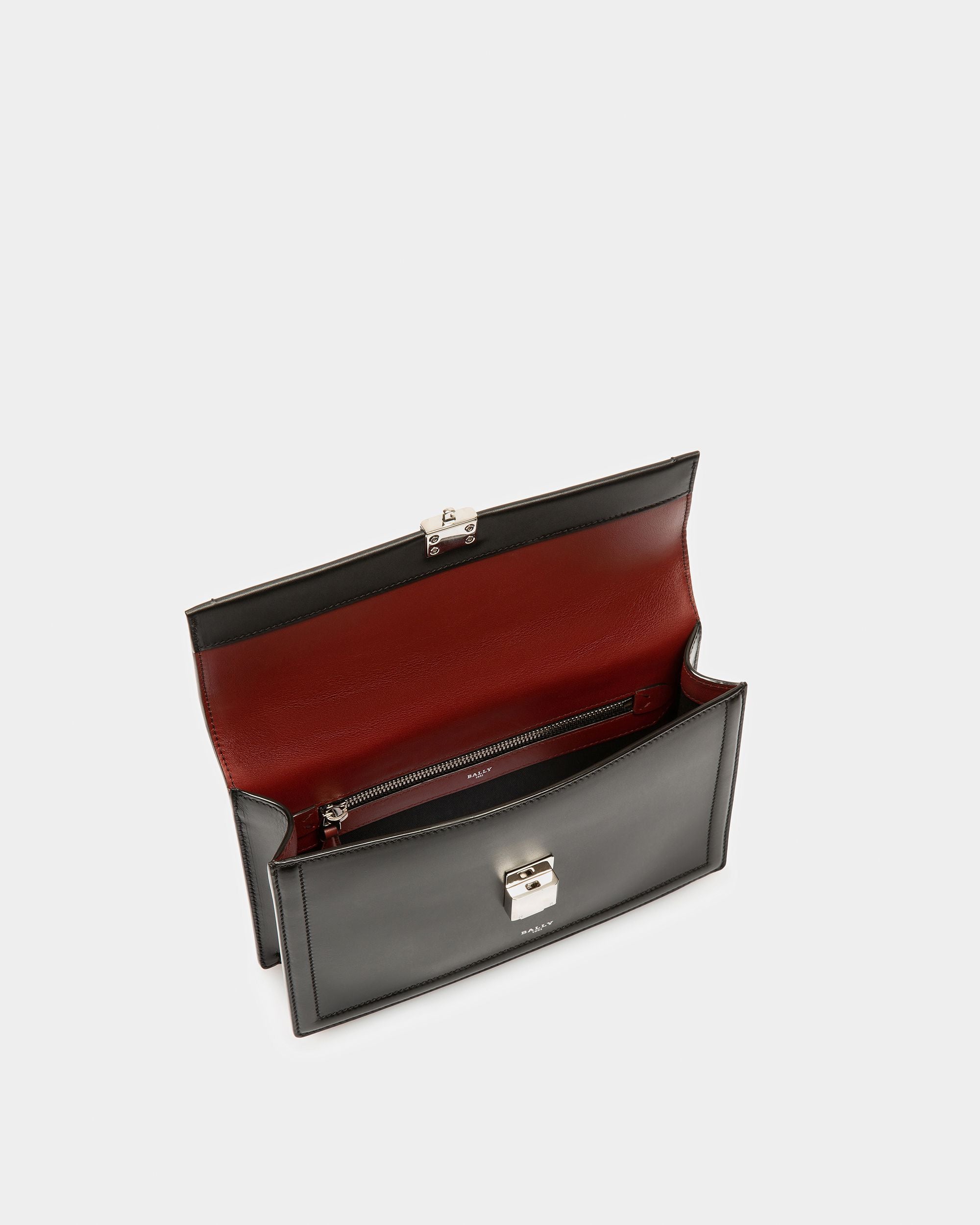 Scrinio Leather Cross-Body Bag In Black - Men's - Bally - 04