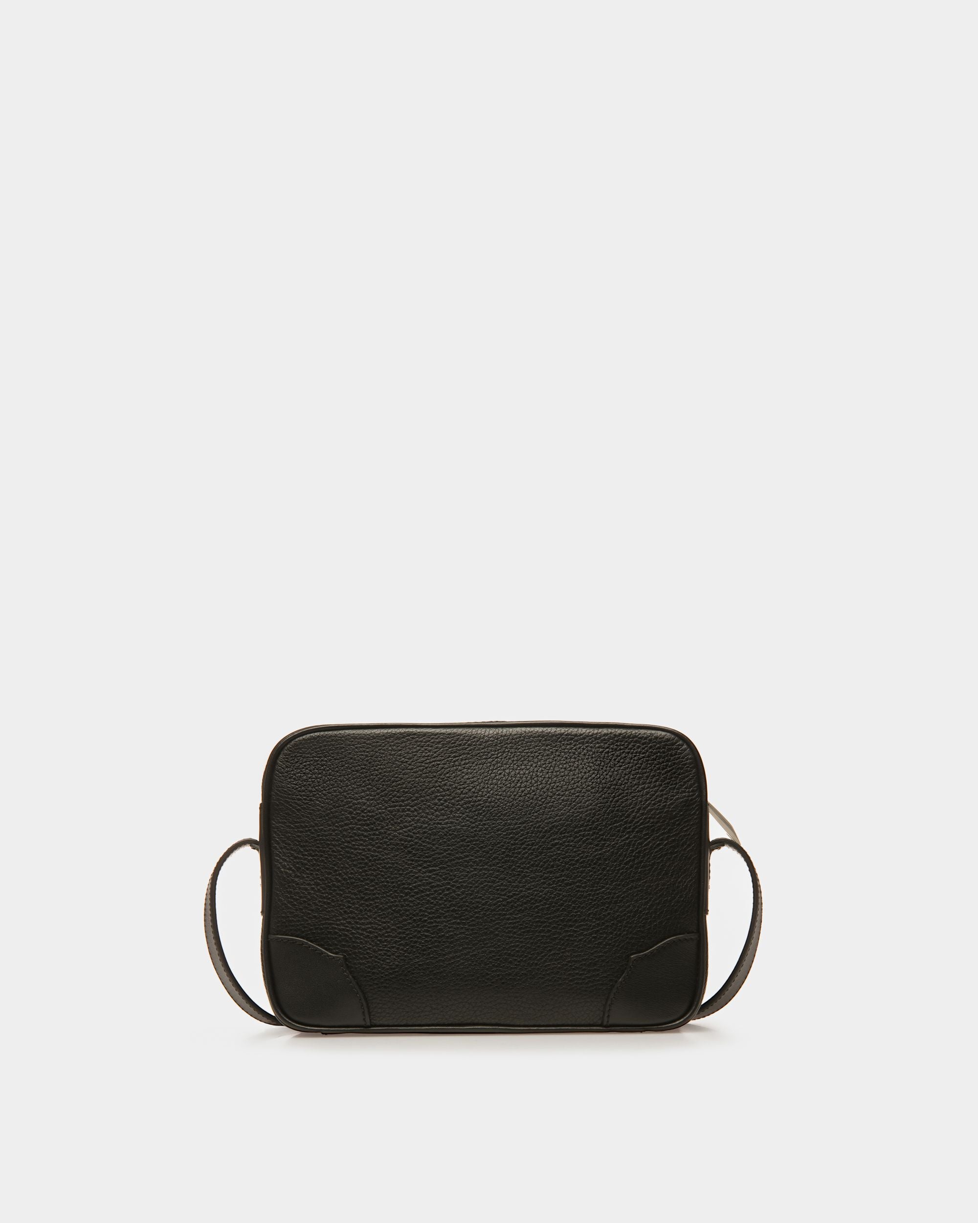 Ribbon Crossbody Bag In Black Leather - Men's - Bally - 02