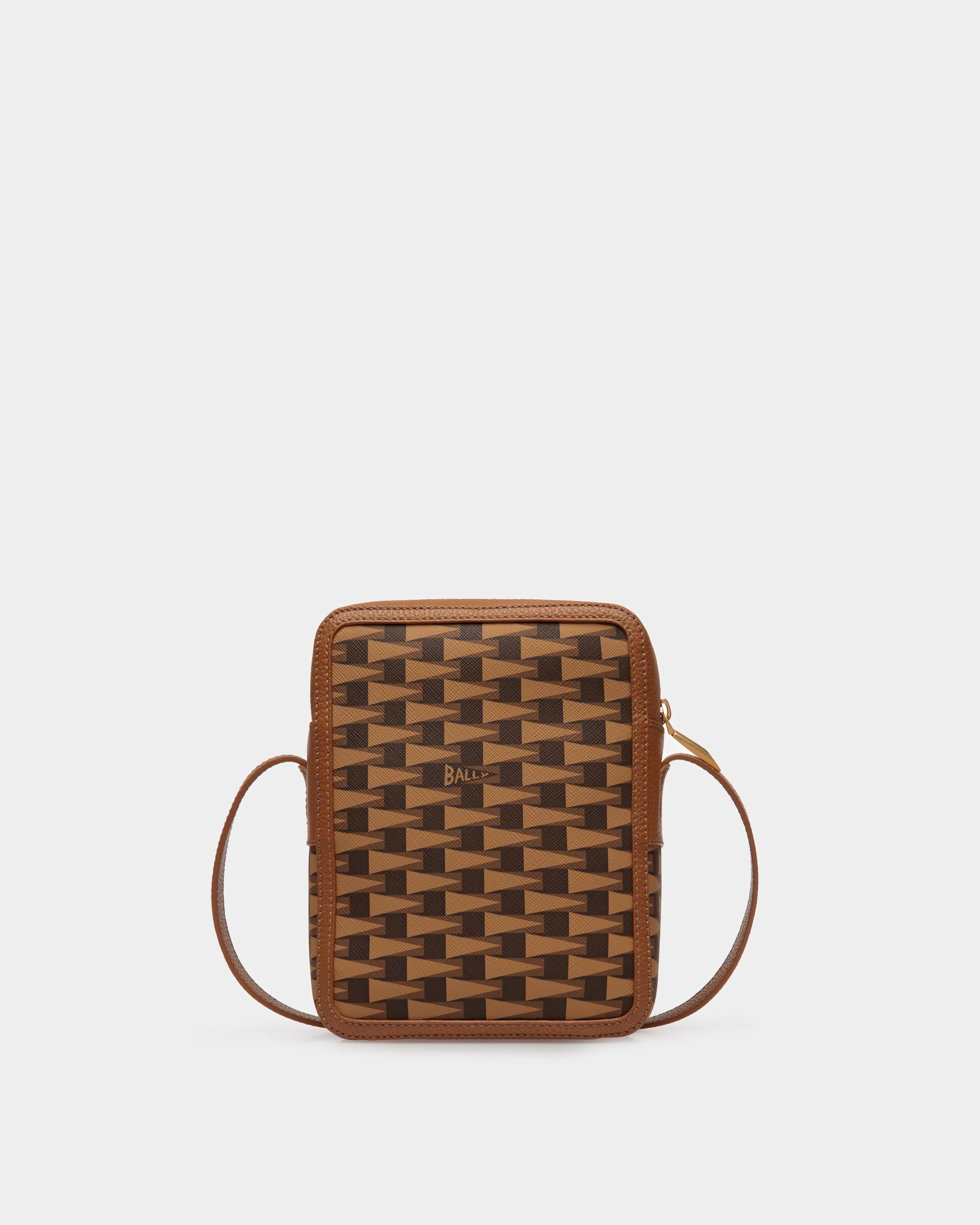 Pennant Crossbody Bag In Desert TPU - Men's - Bally - 02