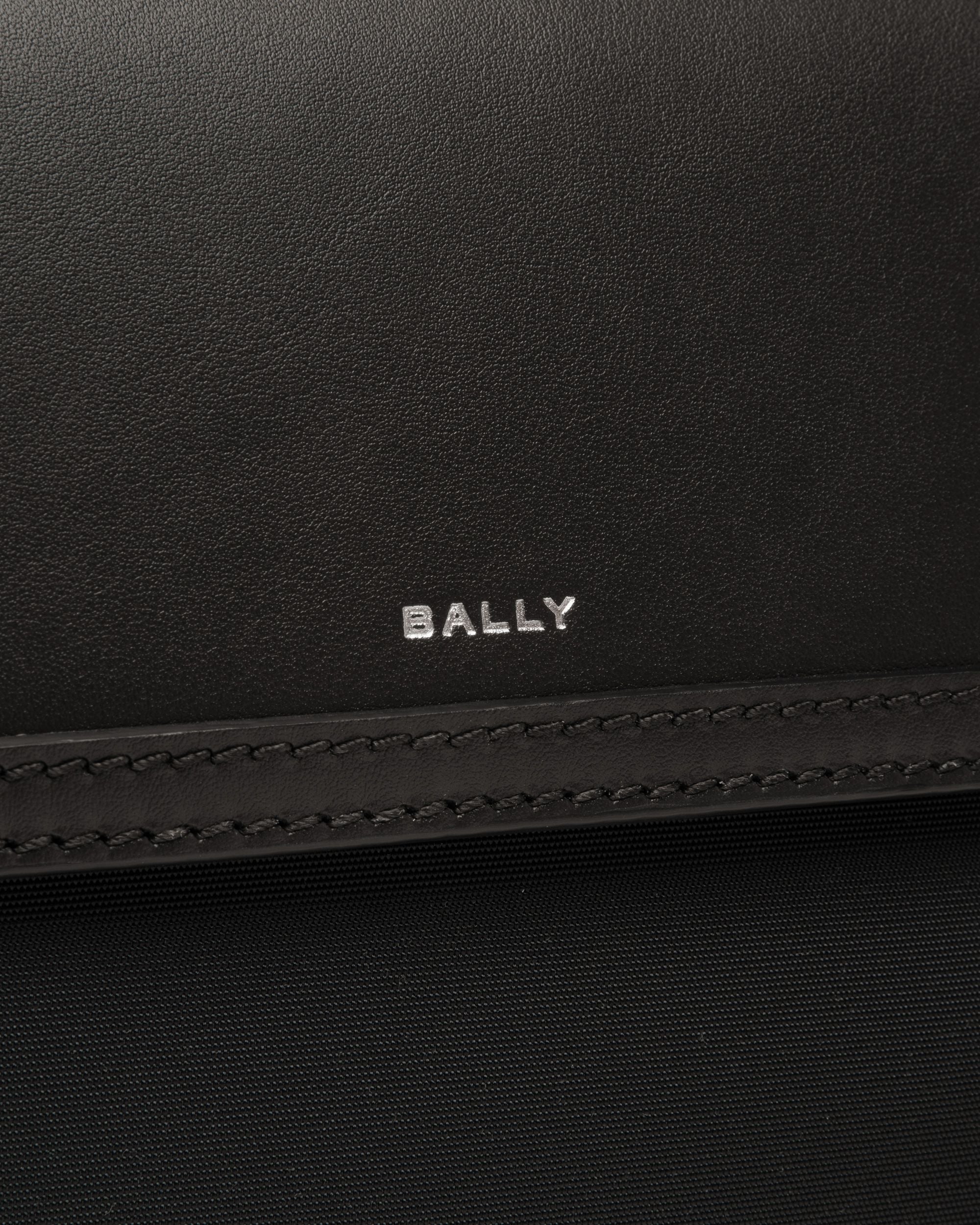 Spin Crossbody Bag in Black Leather - Men's - Bally - 04