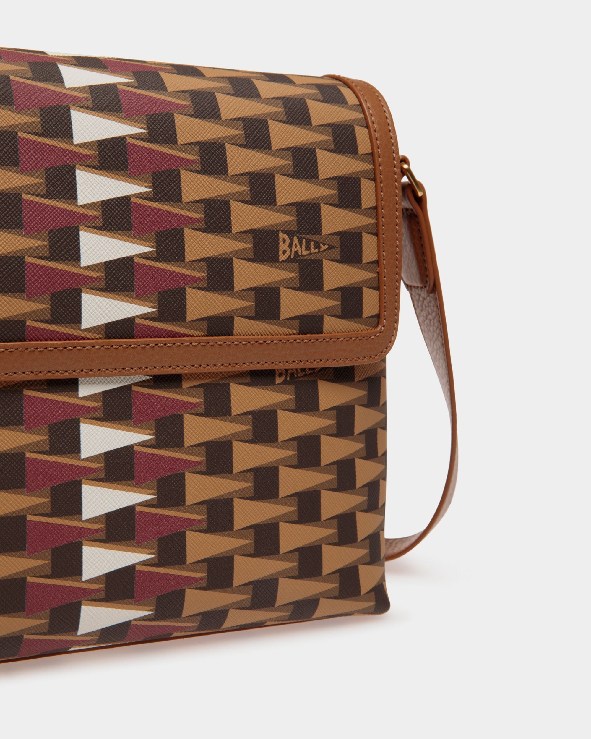 Pennant Crossbody Bag in Beige TPU - Men's - Bally - 05