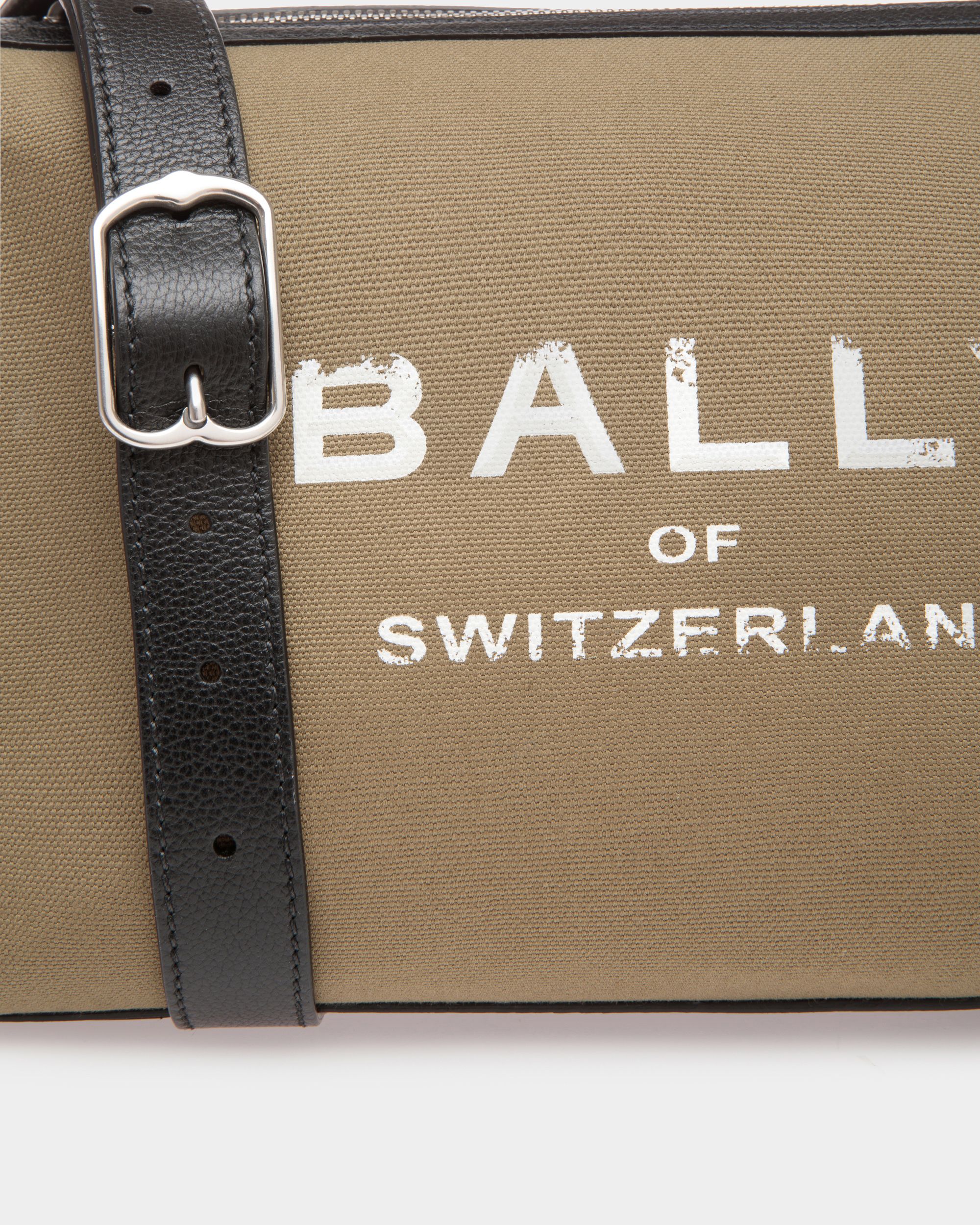 Arkle Logo Crossbody Bag in Canvas And Leather - Men's - Bally - 05