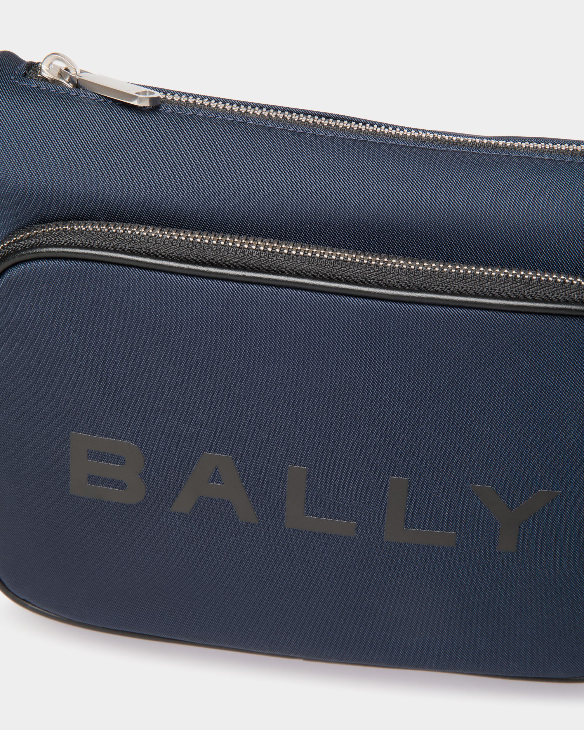 Bar Crossbody In Blue Nylon - Men's - Bally - 05