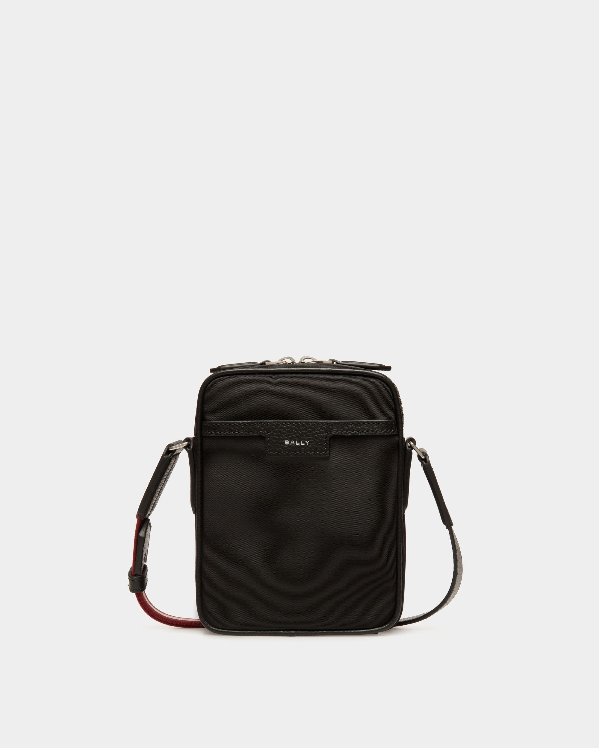 Code Crossbody Bag in Black Nylon - Men's - Bally - 01