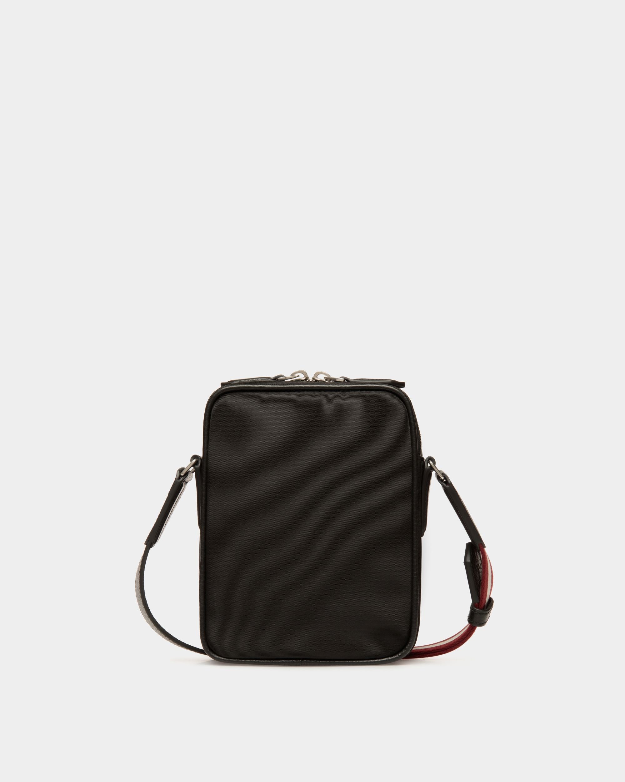 Code Crossbody Bag in Black Nylon - Men's - Bally - 02