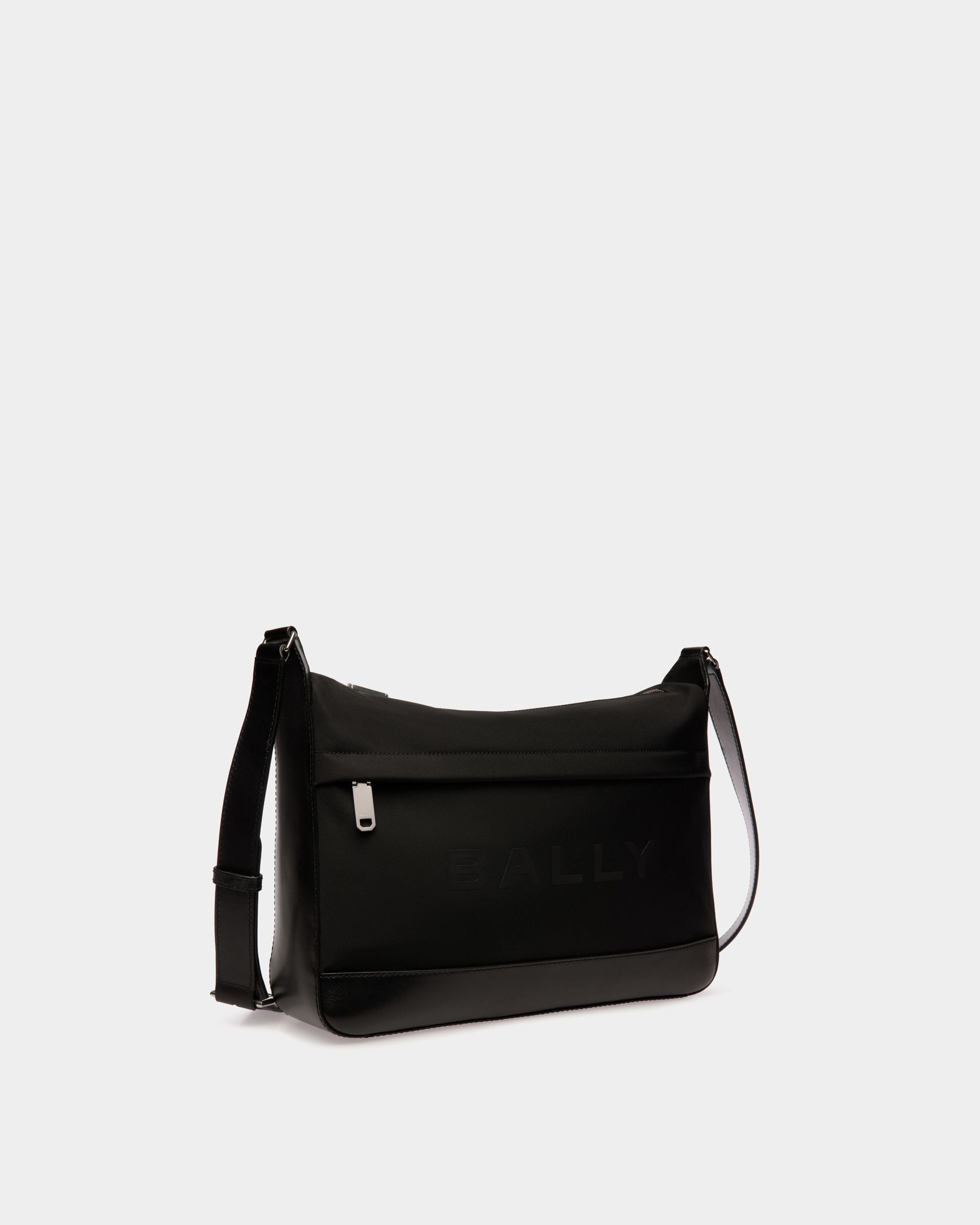 Bar Crossbody Bag in Black Nylon And Leather - Men's - Bally - 03