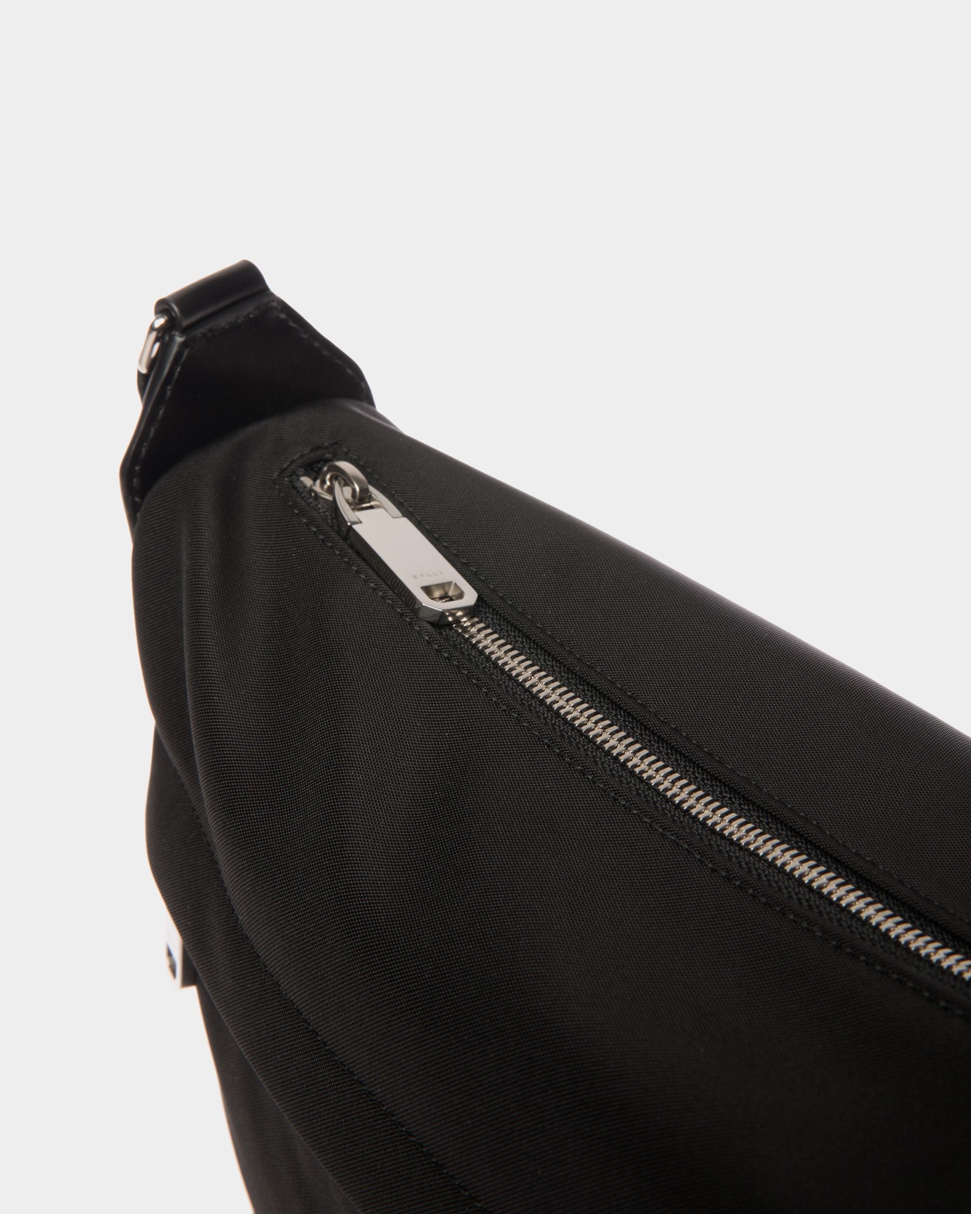Bar Crossbody Bag in Black Nylon And Leather - Men's - Bally - 04