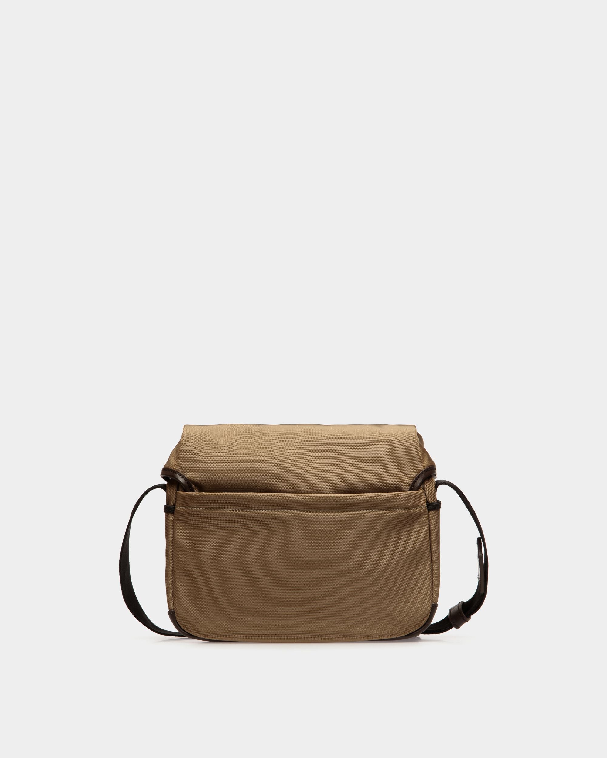 Code Crossbody Bag in Camel Nylon - Men's - Bally - 03