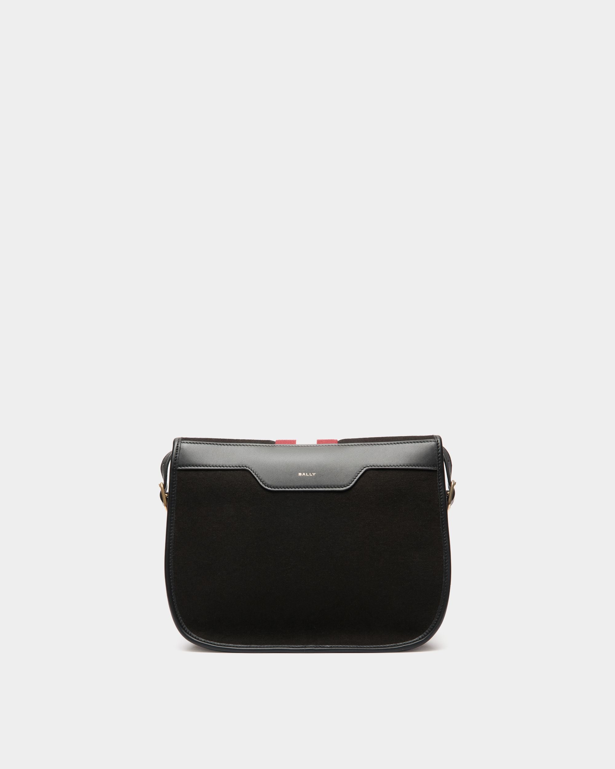 Beckett Crossbody Bag in Black Canvas - Men's - Bally - 02