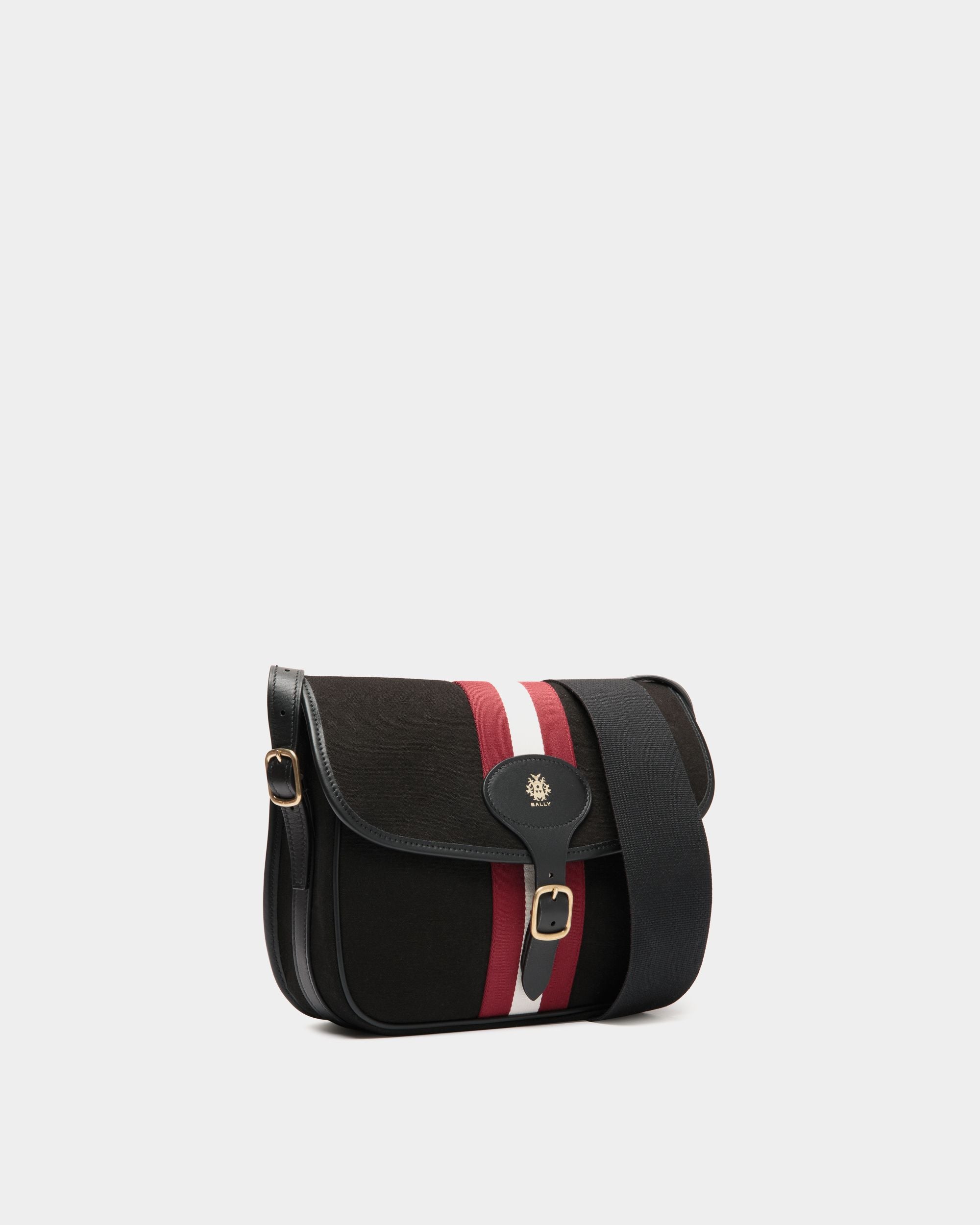 Beckett Crossbody Bag in Black Canvas - Men's - Bally - 03