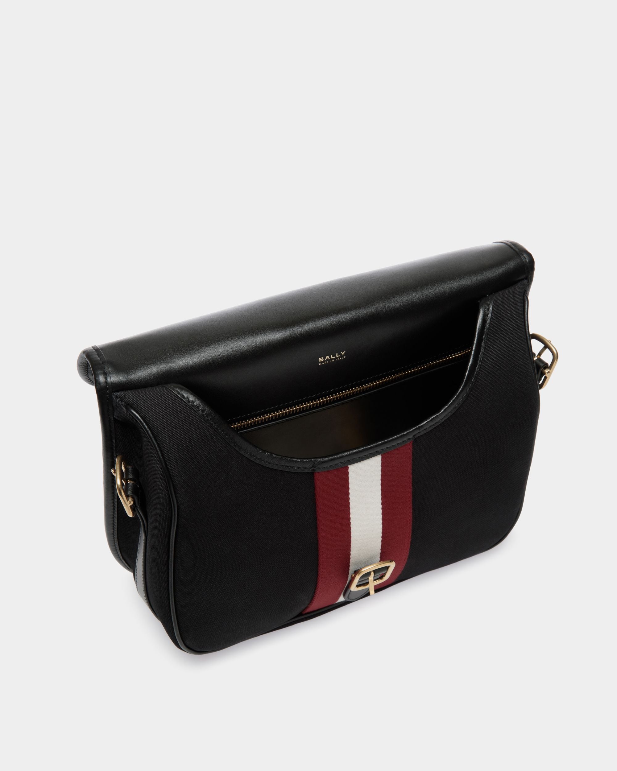 Beckett Crossbody Bag in Black Canvas - Men's - Bally - 04