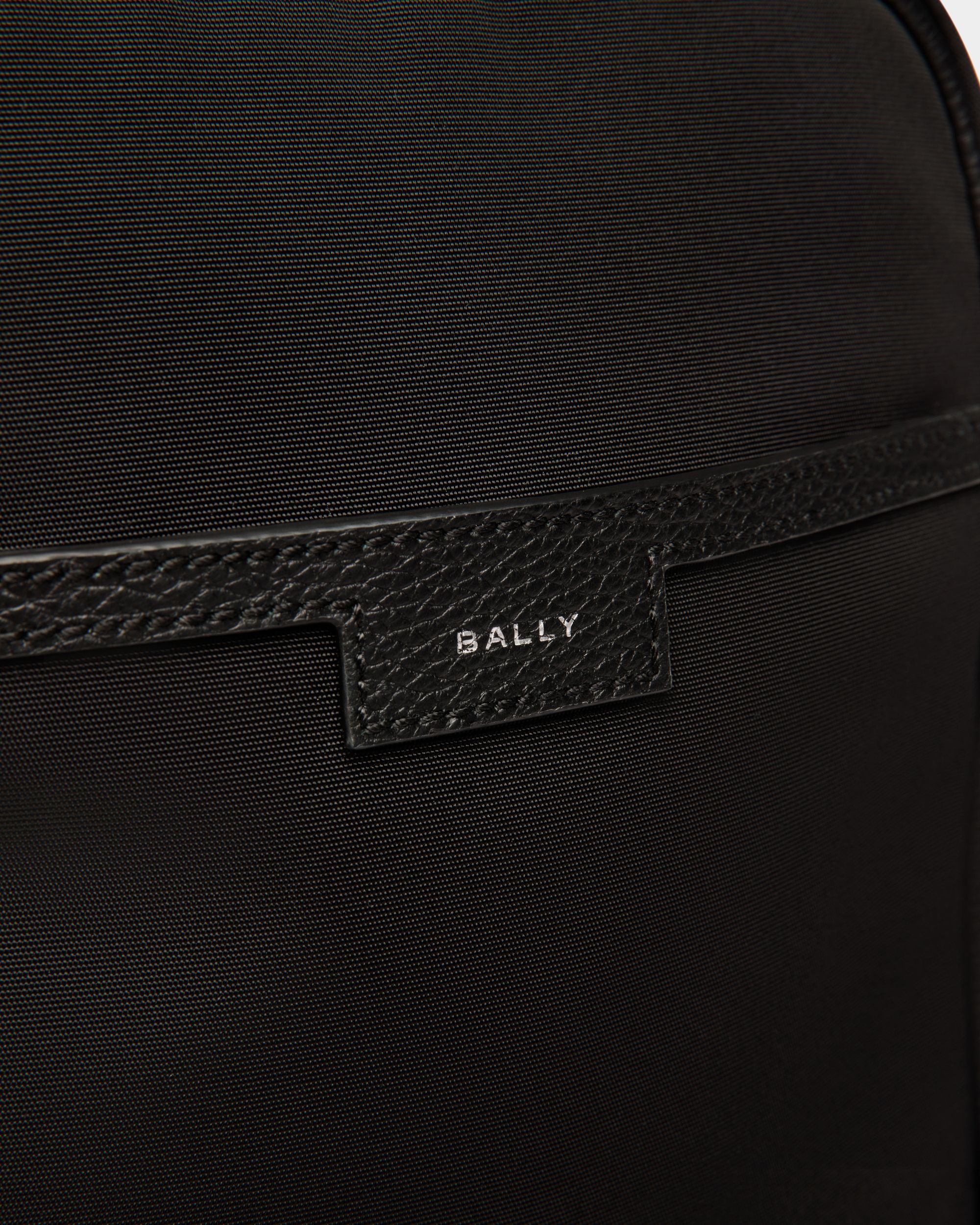 Code Crossbody Bag In Black Nylon - Men's - Bally - 04