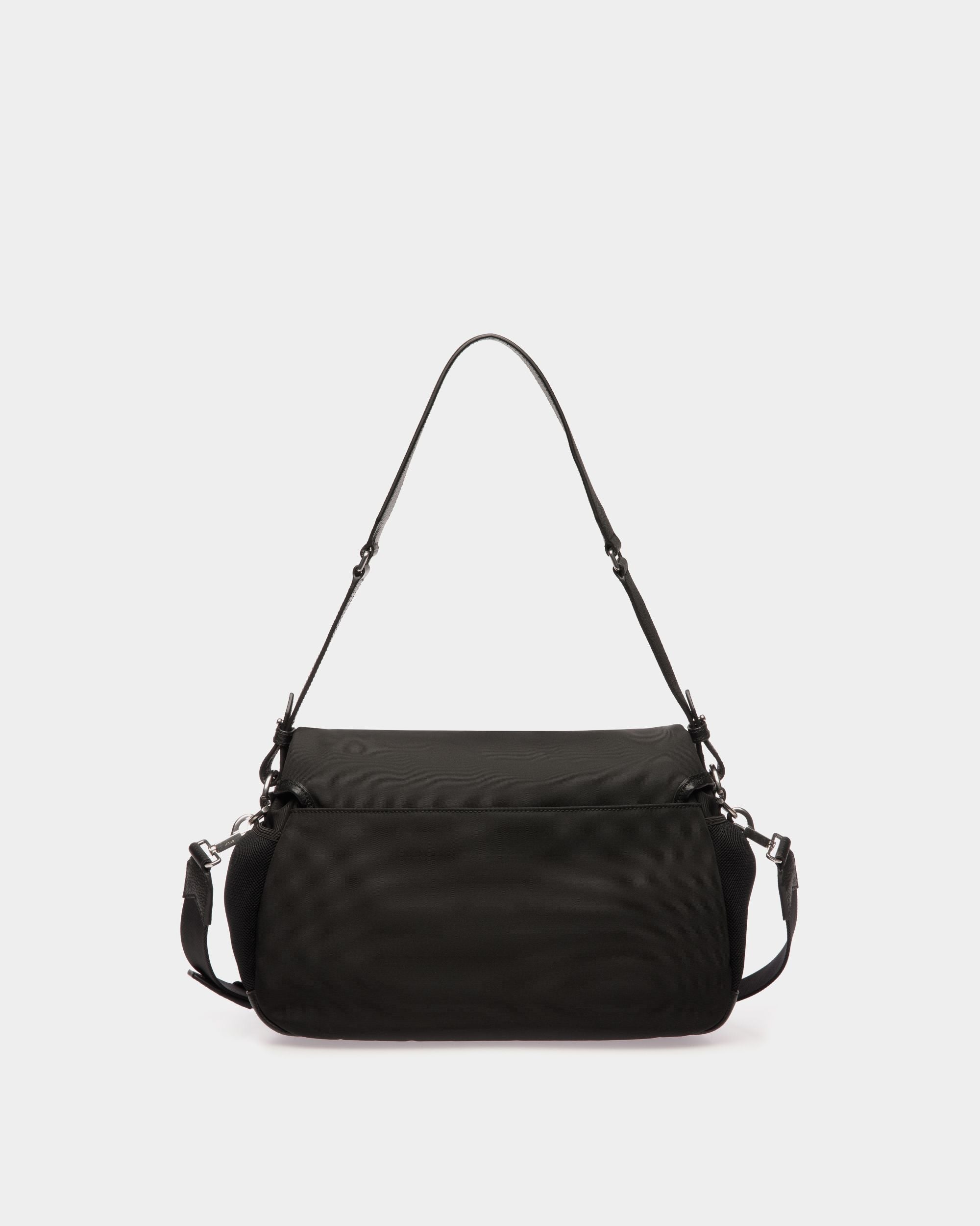 Code Crossbody Bag In Military Green And Black Nylon - Men's - Bally - 02