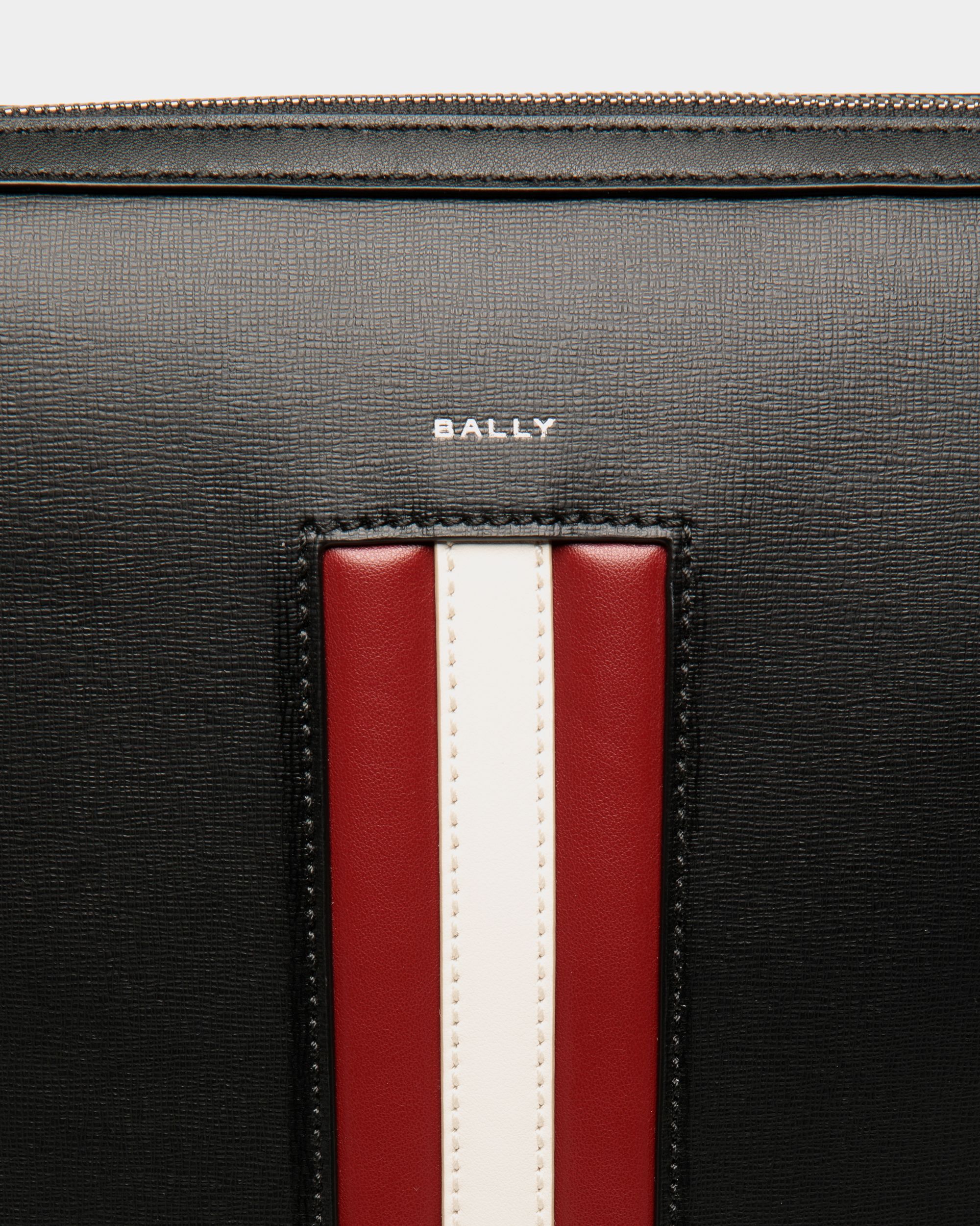 Mythos Crossbody Bag in Black Recycled Leather - Men's - Bally - 04