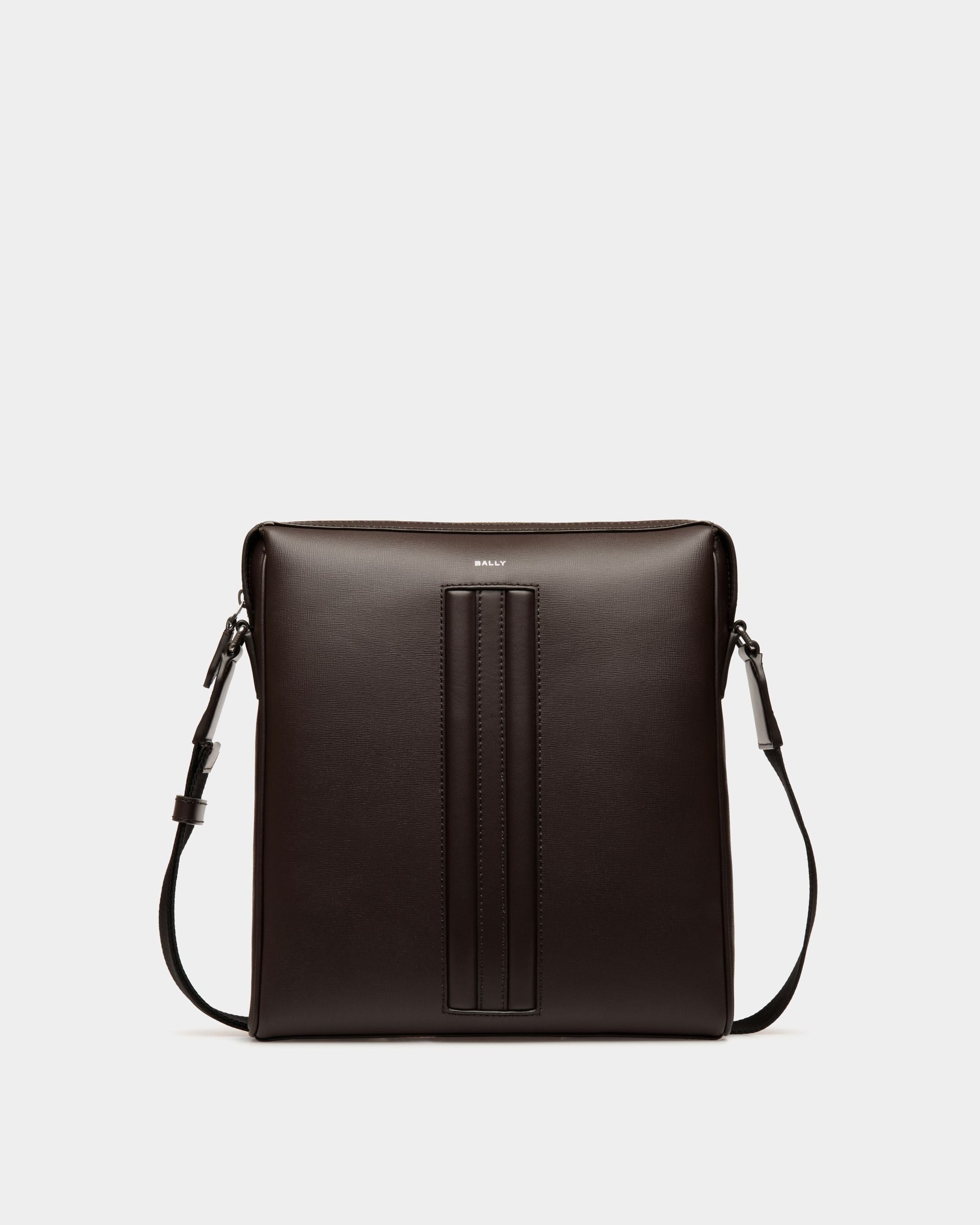 Mythos Crossbody Bag in Ebano Recycled Leather - Men's - Bally - 01