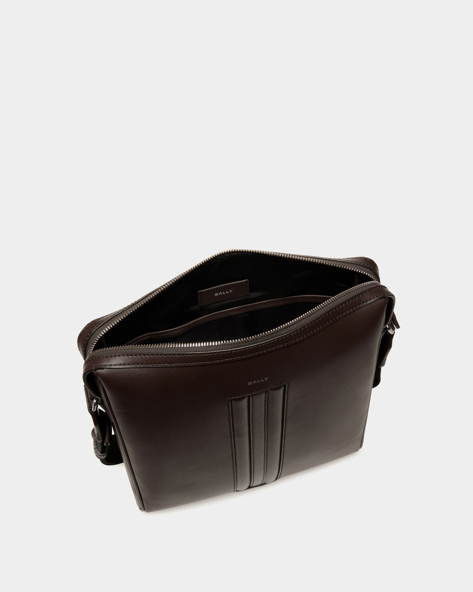 Mythos Crossbody Bag in Ebano Recycled Leather - Men's - Bally - 04