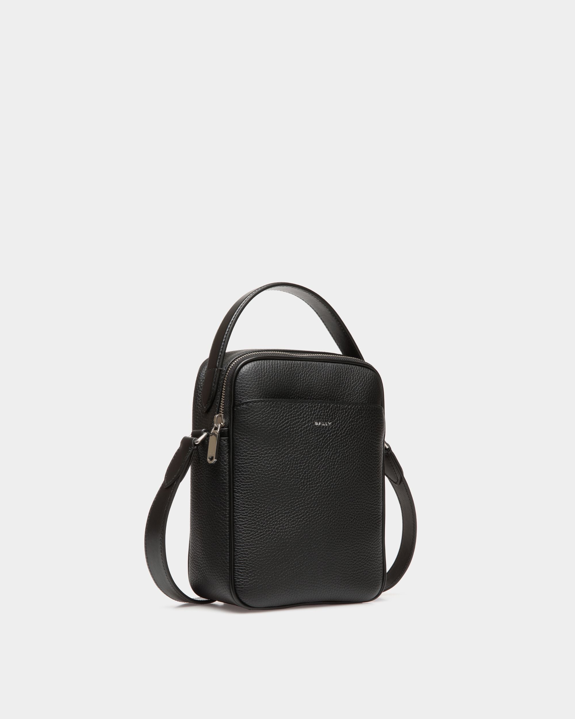 Oeden Crossbody Bag In Black Leather - Men's - Bally - 03