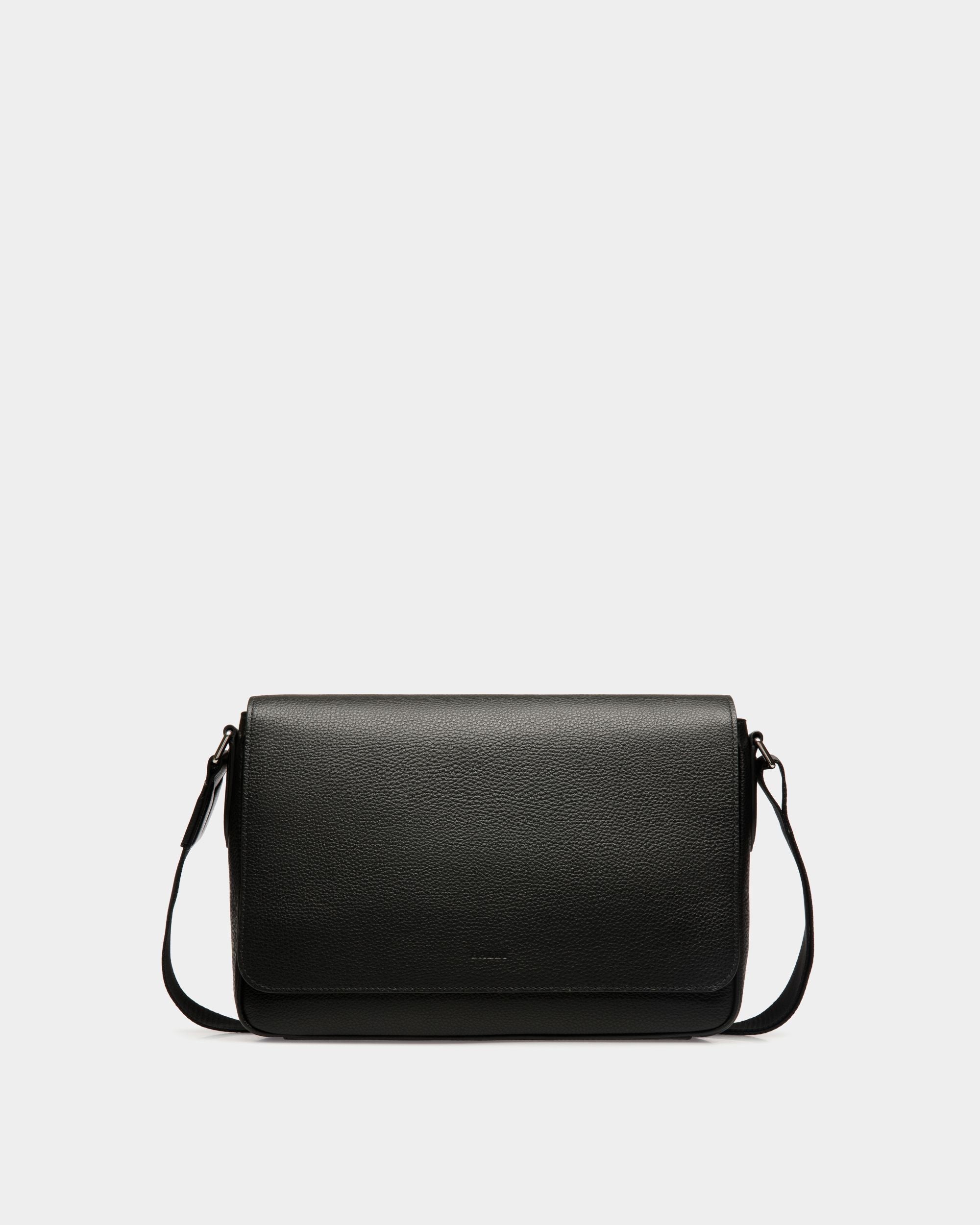 Shoulder Bag In Black Leather - Men's - Bally - 01