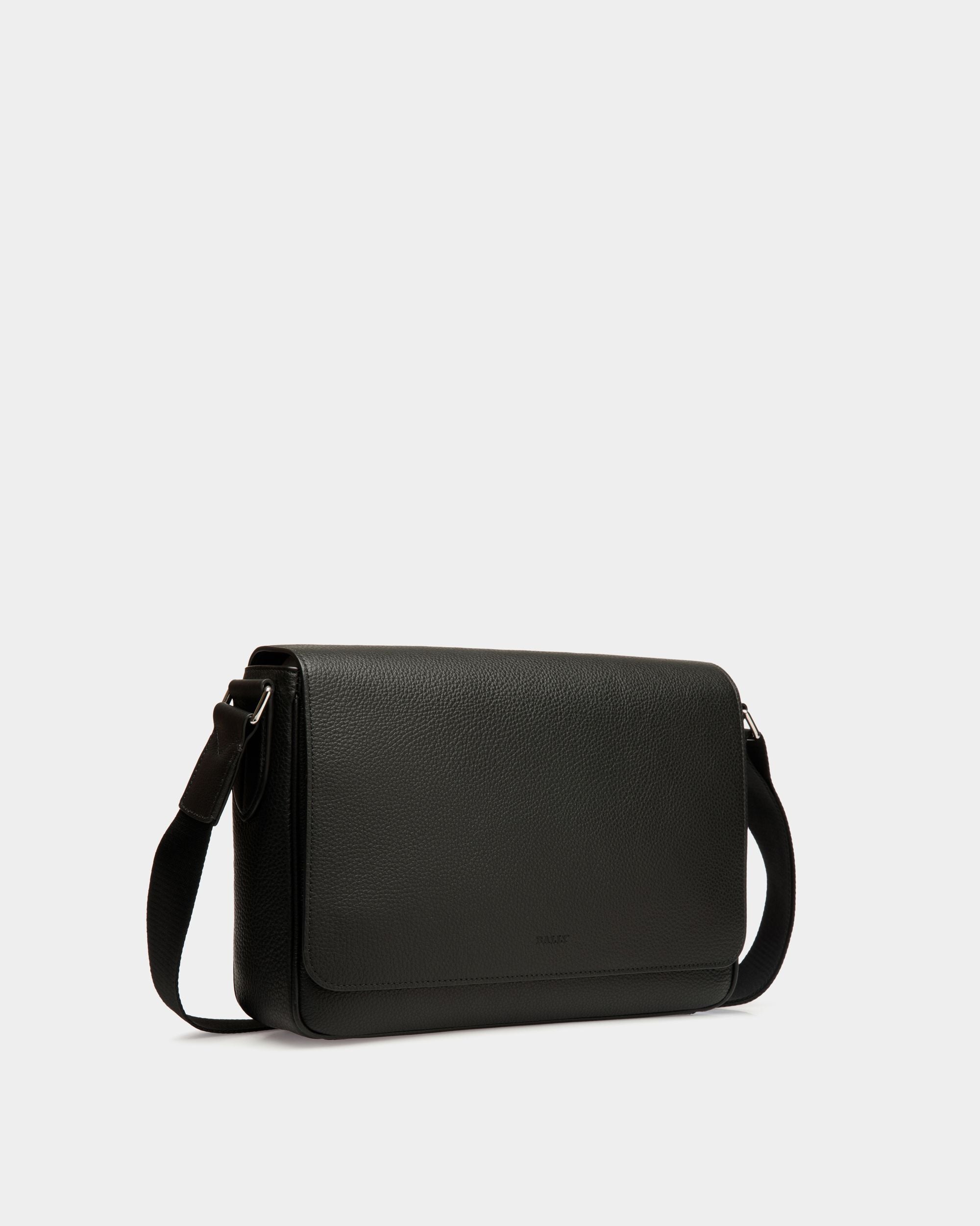 Shoulder Bag In Black Leather - Men's - Bally - 03