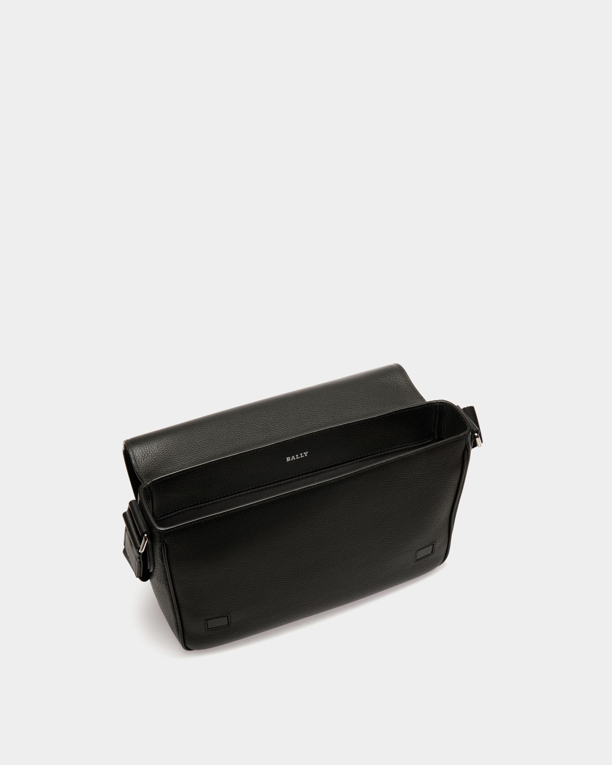 Shoulder Bag In Black Leather - Men's - Bally - 04