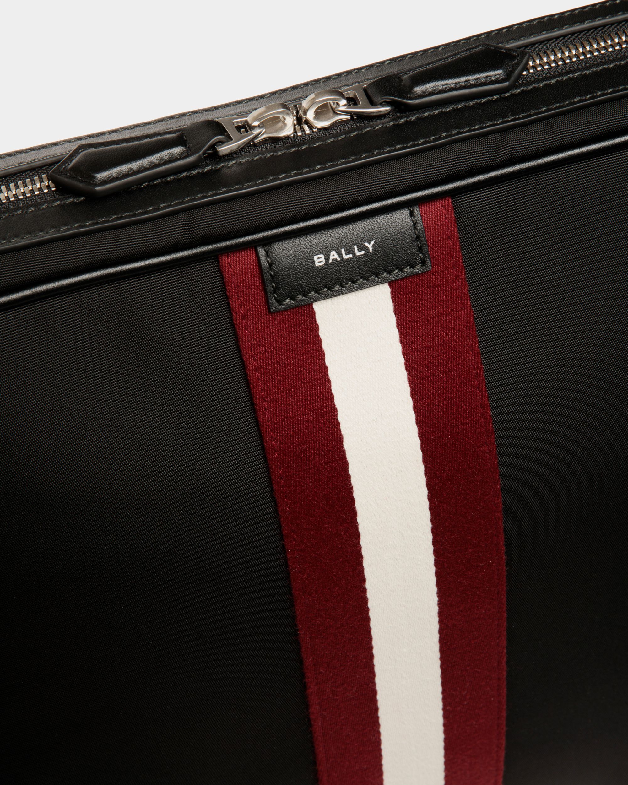 Code Messenger in Black Nylon - Men's - Bally - 04