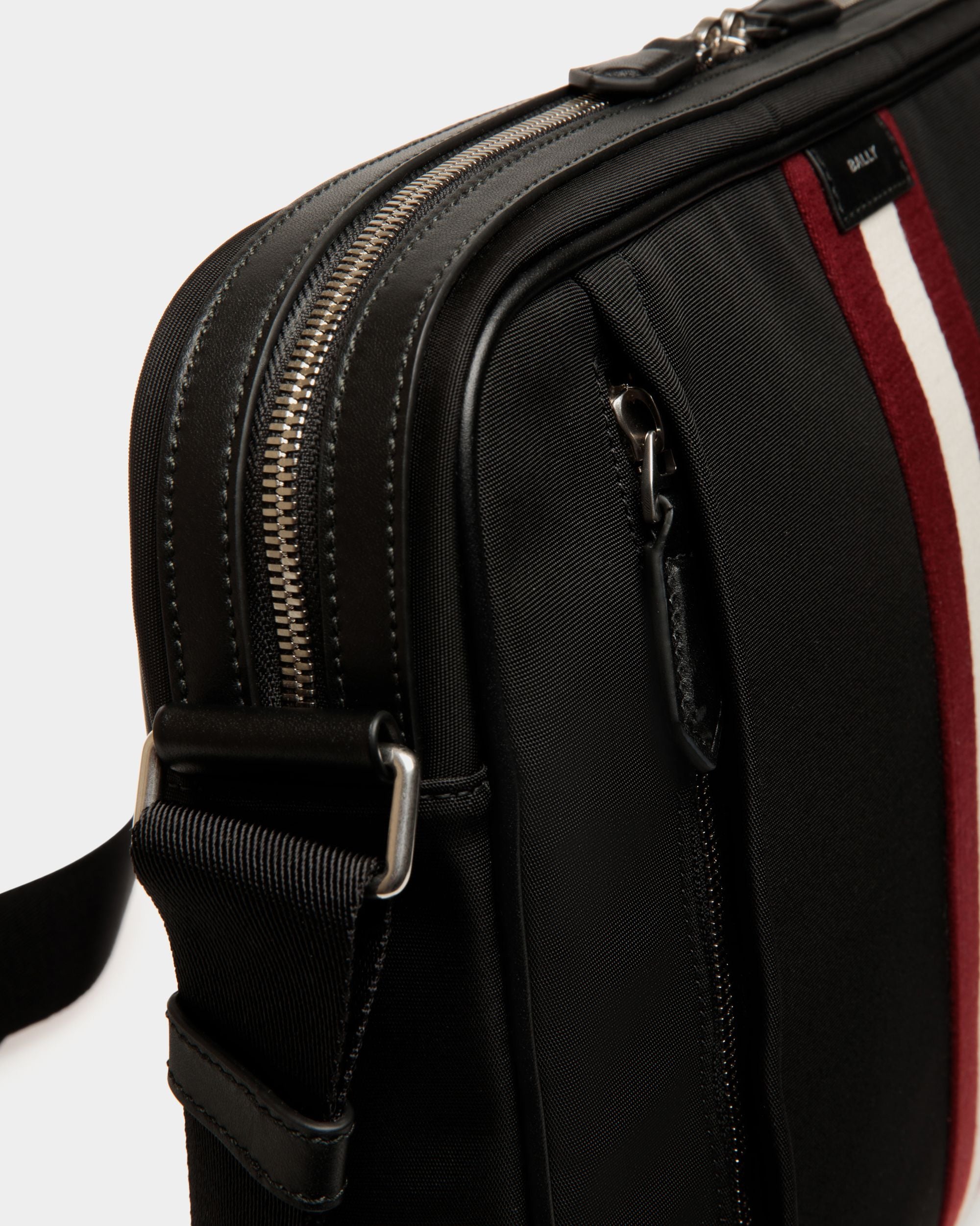 Code Messenger in Black Nylon - Men's - Bally - 05