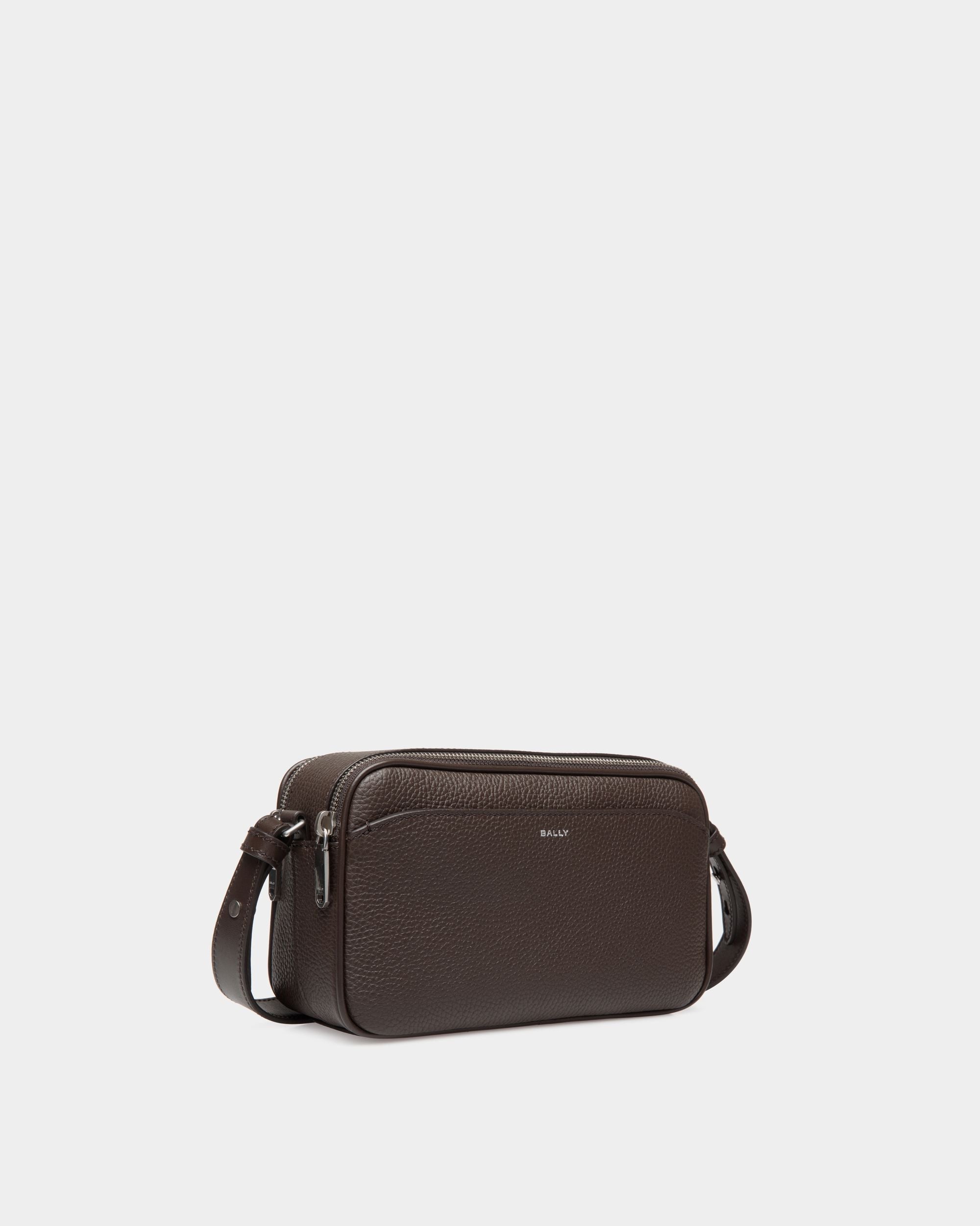 Oeden Crossbody Bag in Ebano Leather - Men's - Bally - 03