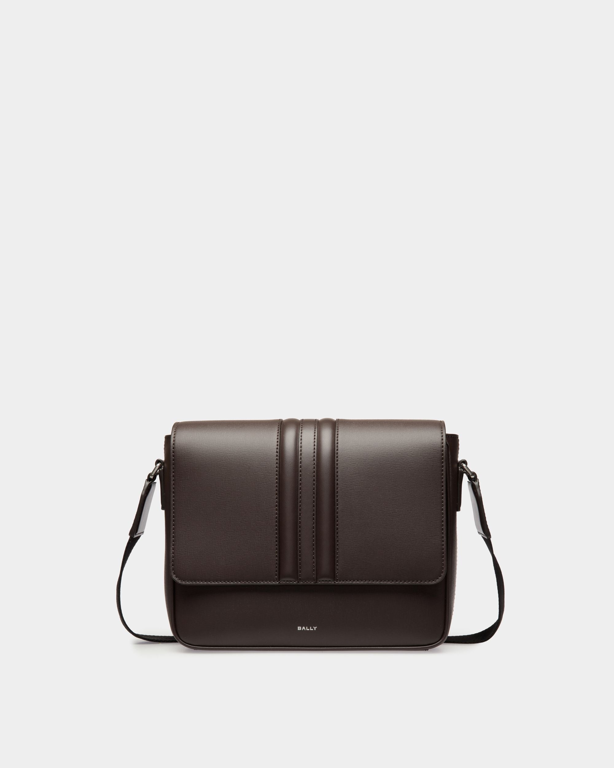 Mythos Crossbody Bag in Ebano Recycled Leather - Men's - Bally - 01